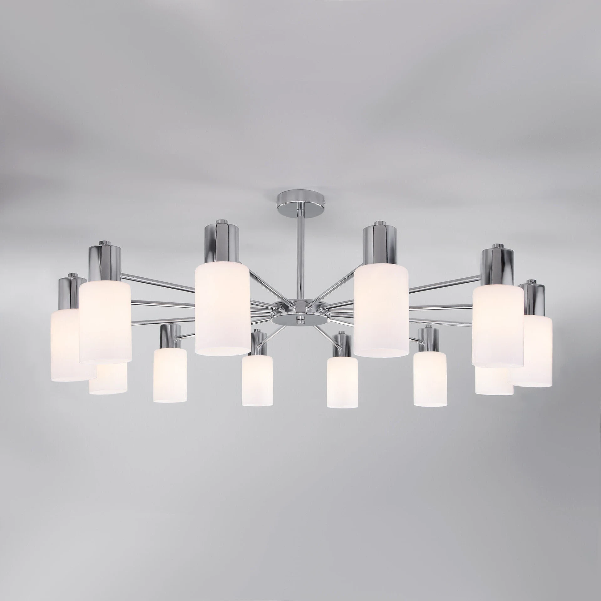 Потолочная люстра Eurosvet Vegga 70160/12 хром Smart