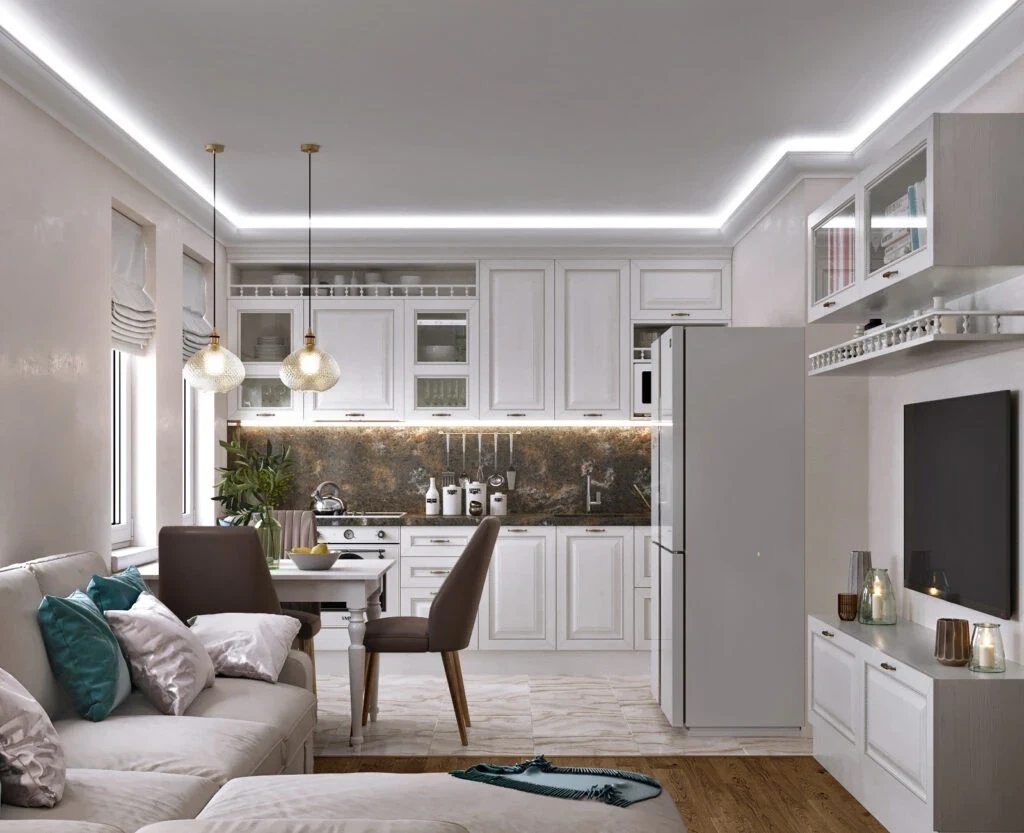 Гостиная, Кухня