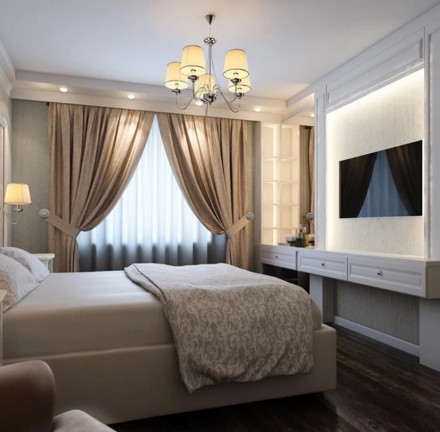 Двухкомнатная квартира стиль неоклассика + скандинавский