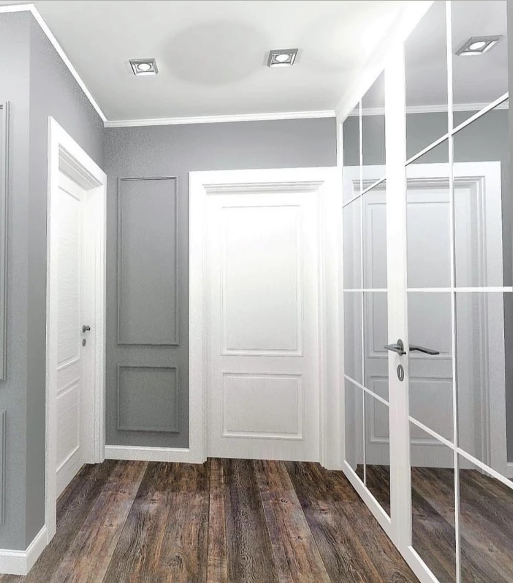 Двухкомнатная квартира стиль неоклассика + скандинавский