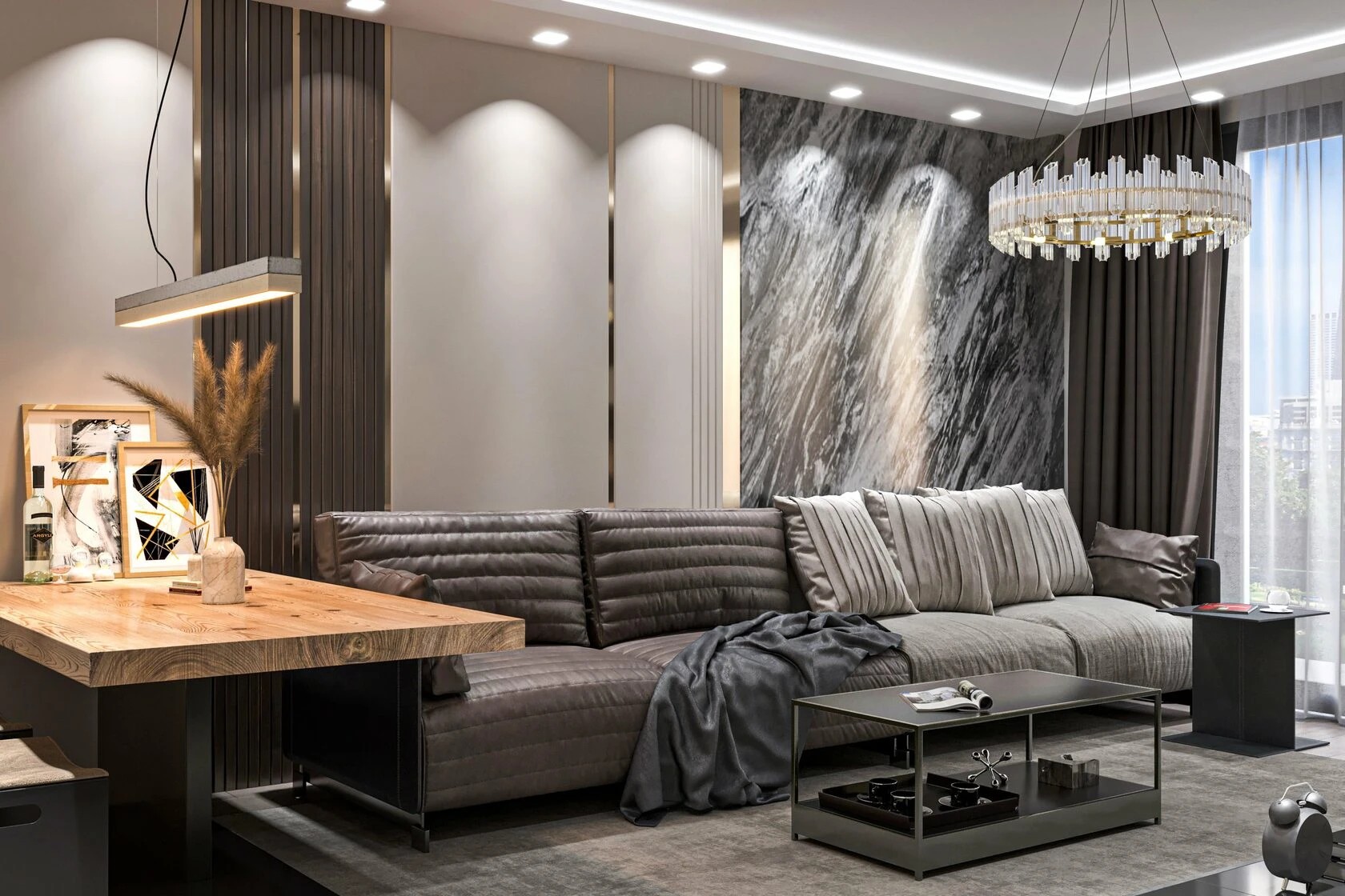 2-комнатная квартира в стиле ар-деко