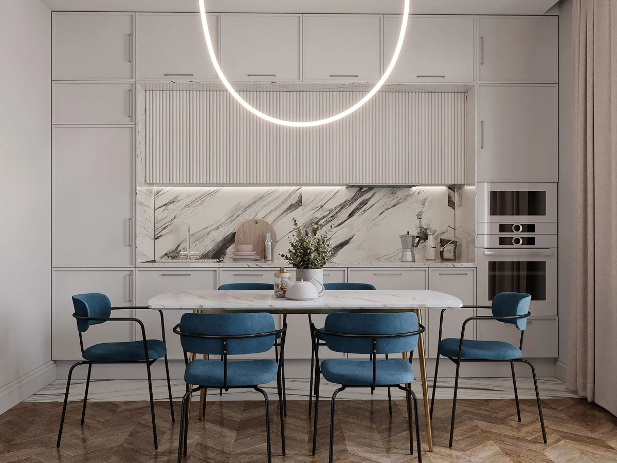 ЖК Уютный. Трехкомнатная. Современная классика