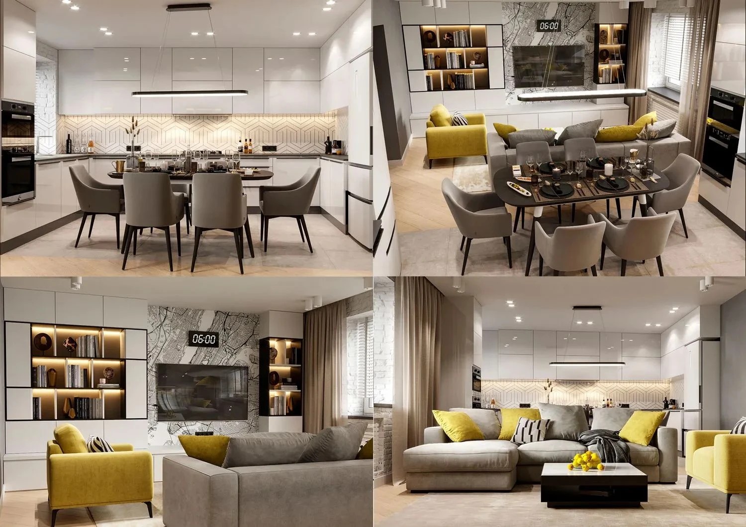 Кухни-гостиные