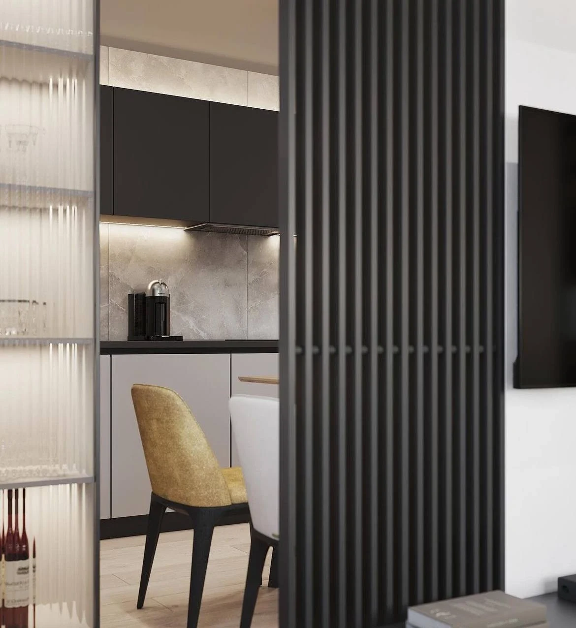 Дизайн-проект кухни-гостиной