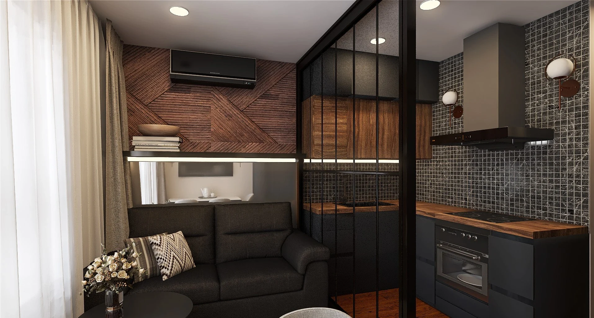 Дизайн студии ЖК "Полис на Неве"