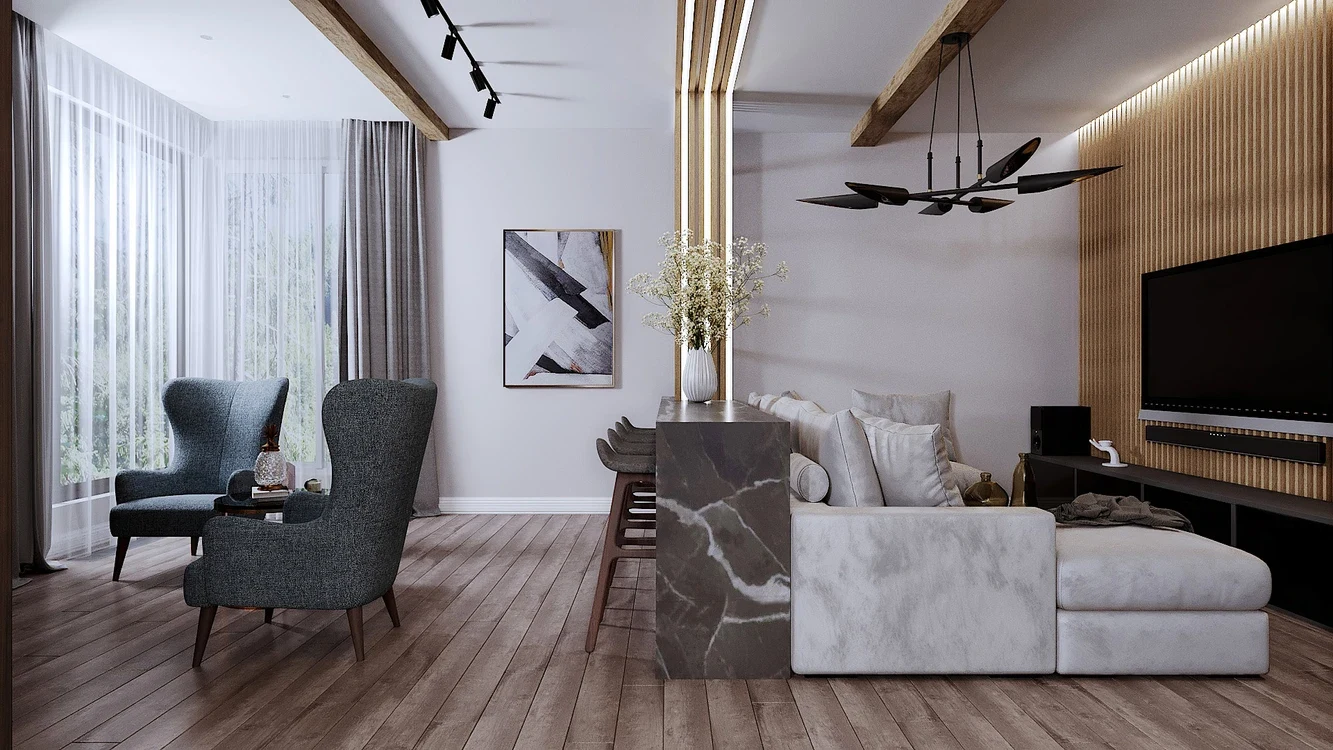 Гостиная в доме