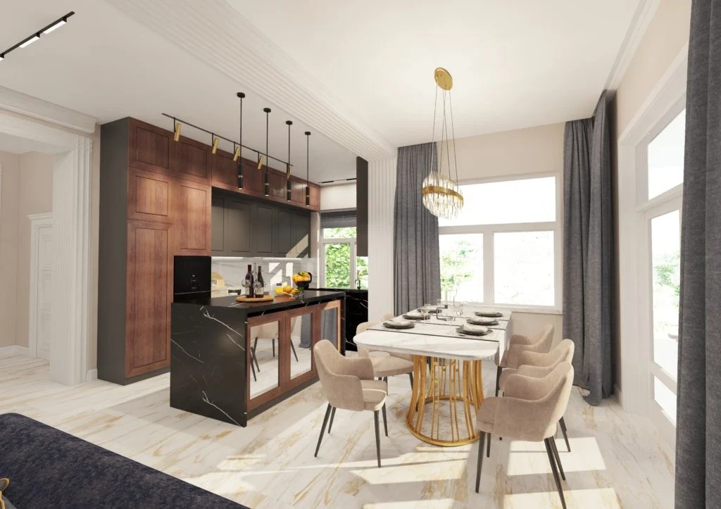 3D-ВИЗУАЛИЗАЦИИ В ЗАГОРОДНОМ ДОМЕ НА НОВОЙ РИГЕ