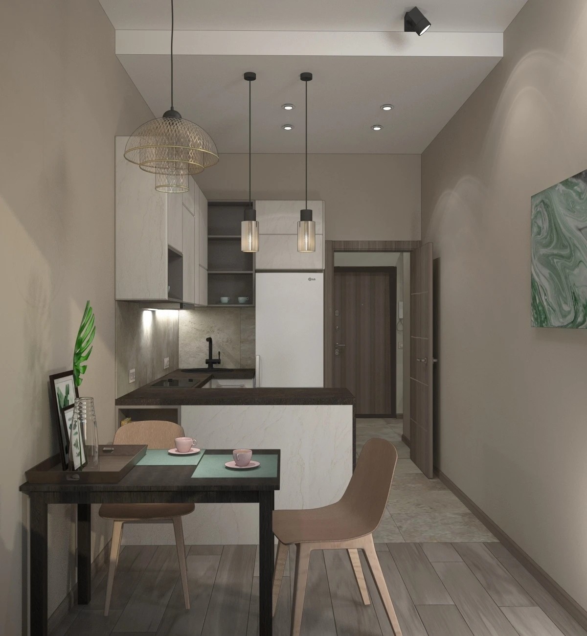 Дизайн-проект однокомнатной квартиры