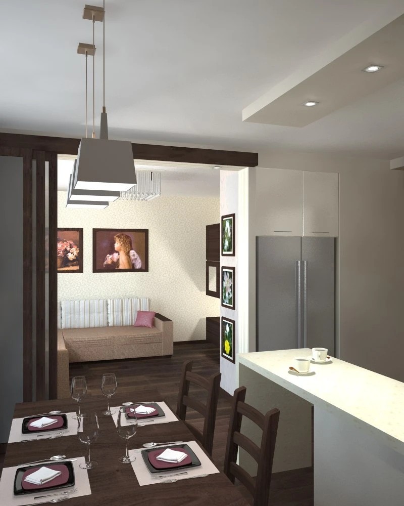 Пример полного дизайн-проекта (квартира на Петергофском шоссе)