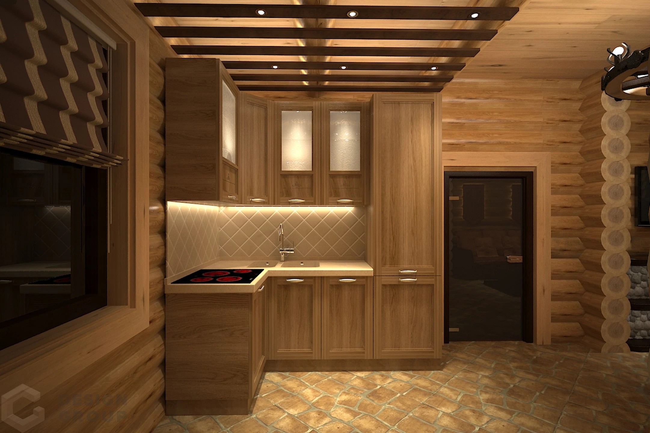 Интерьер загородного дома Лесопарковая