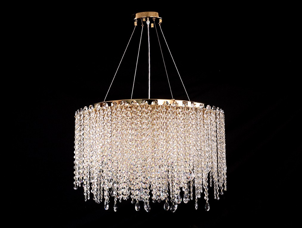 Подвесная хрустальная люстра 10900 Newport 10918/C gold