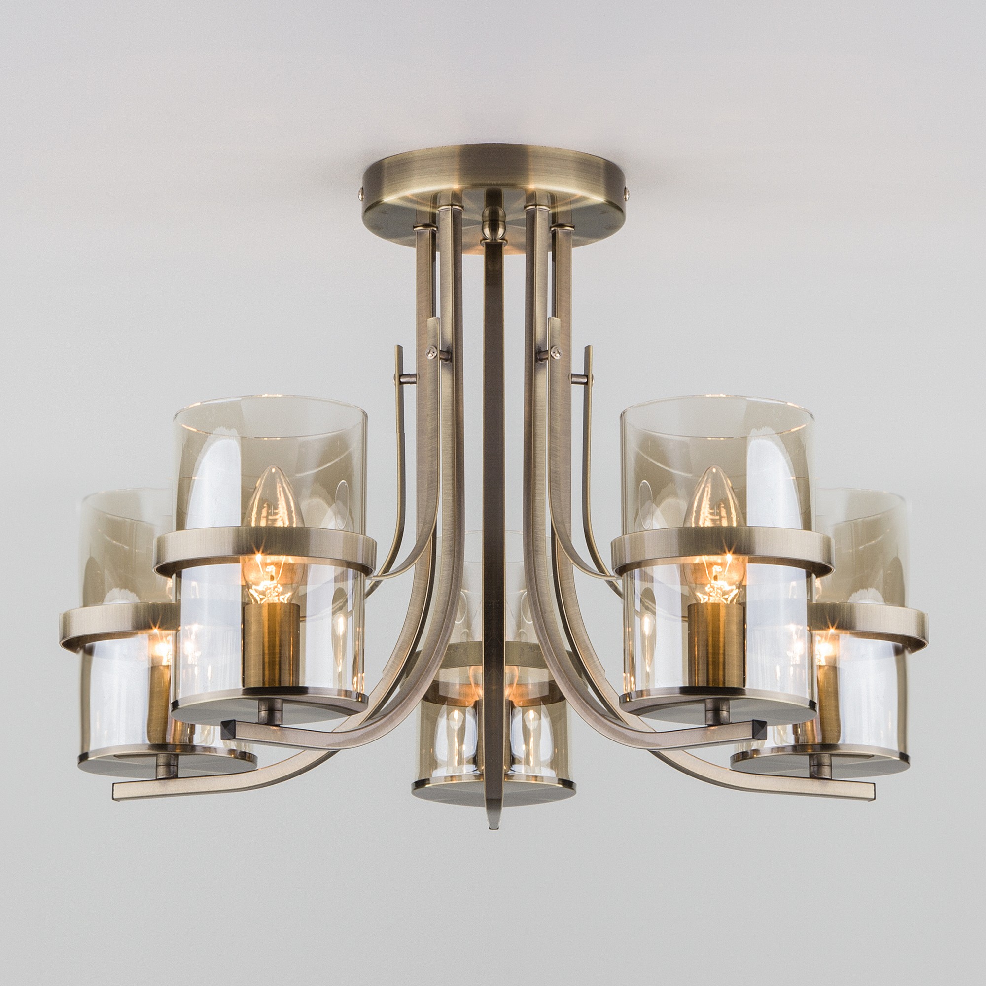 Потолочная люстра Eurosvet Coppa 60085/5 античная бронза