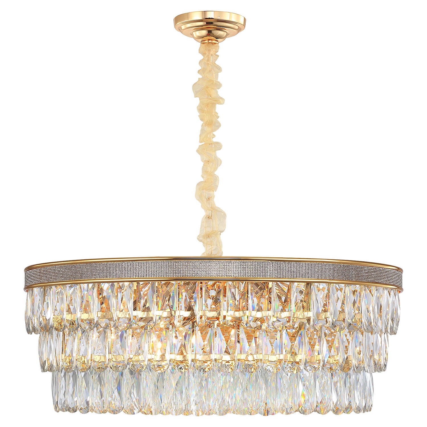 Подвесная хрустальная люстра Yuma Lussole GRLSP-8183