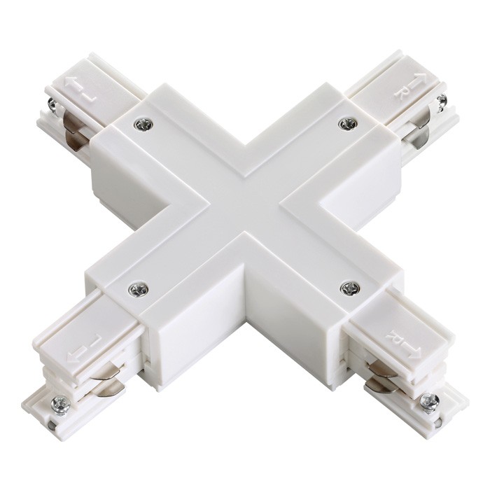 Соединитель X с токопроводом для трёхфазного шинопровода Novotech Port 135052