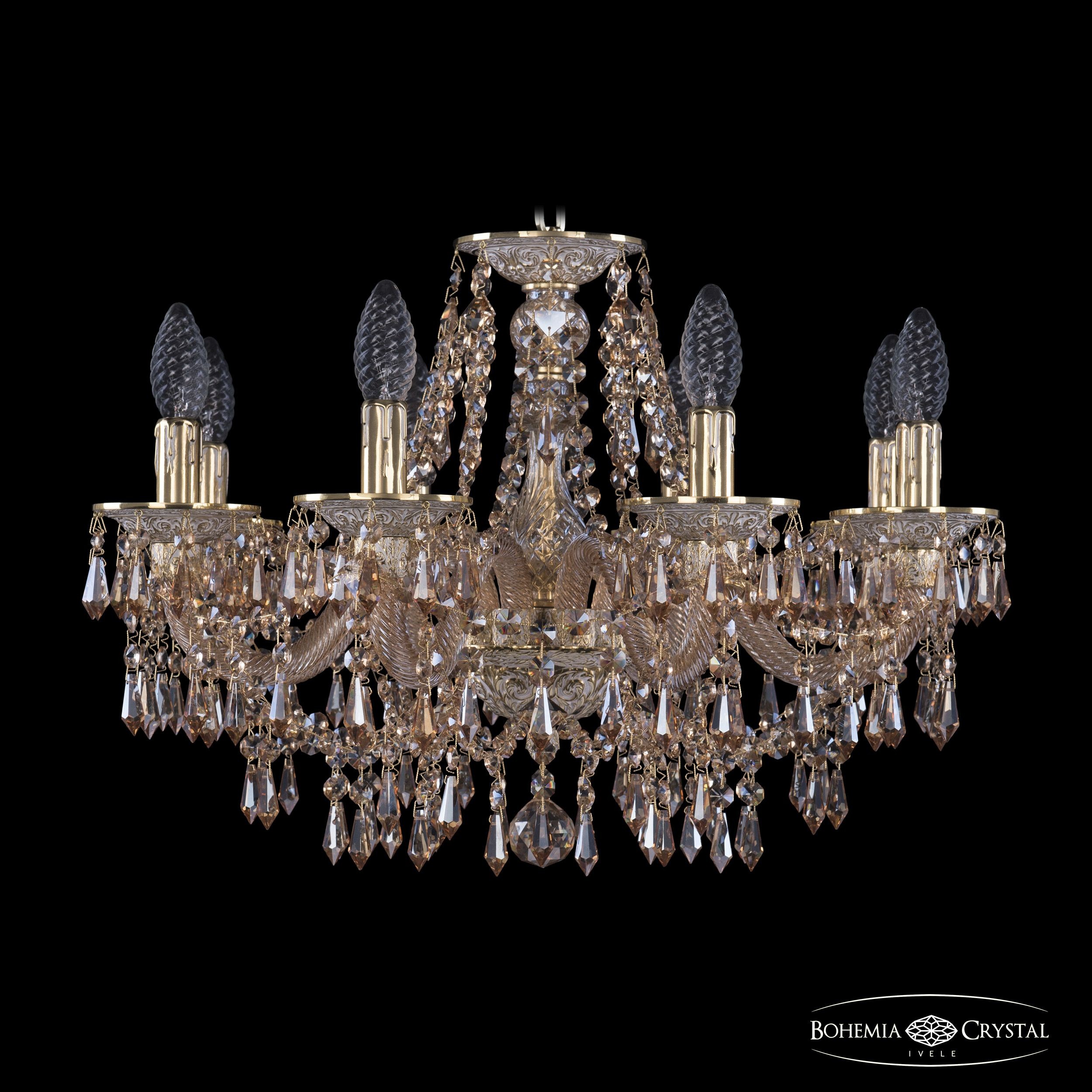 Подвесная хрустальная люстра 1603 Bohemia 16103/8/195 GW M721