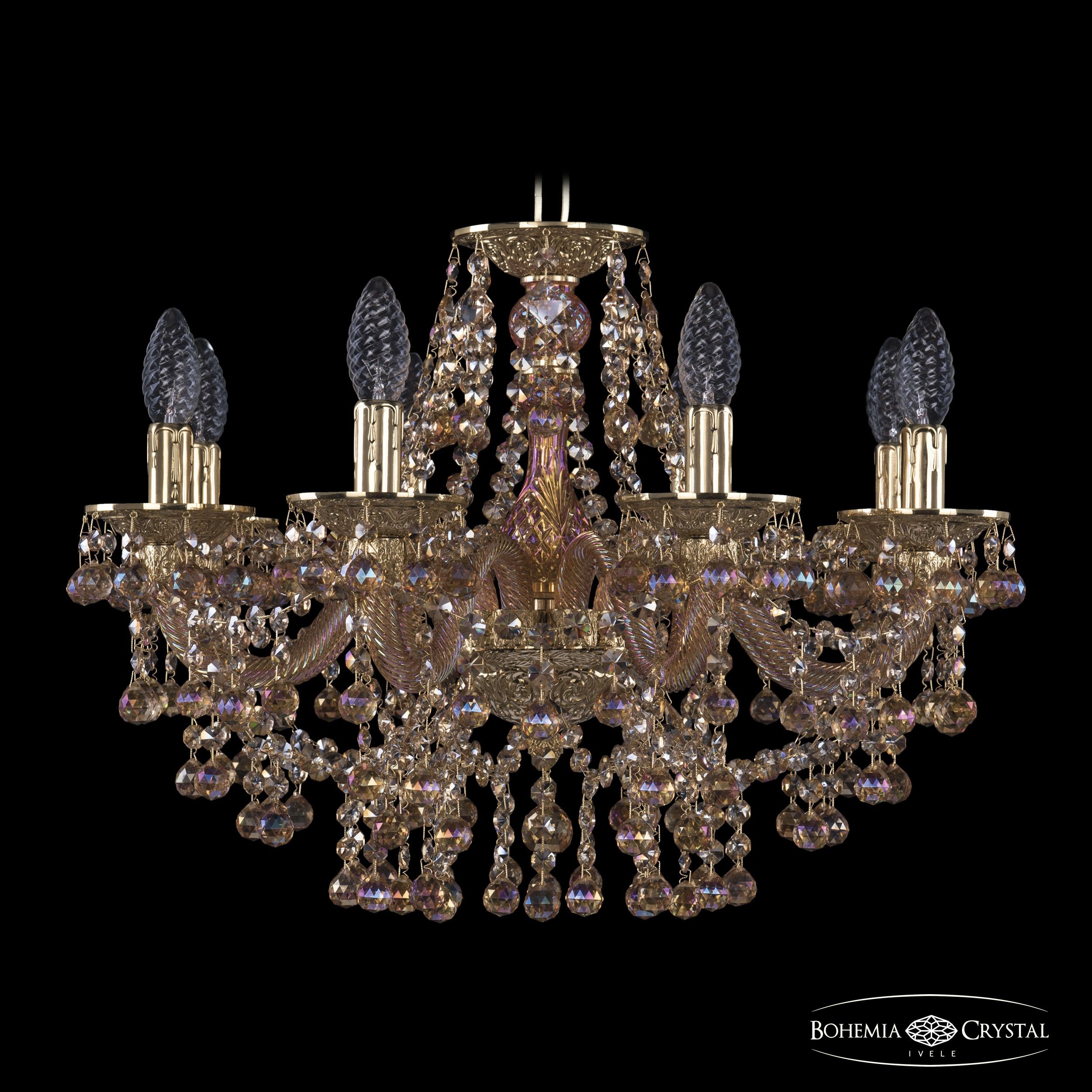 Подвесная хрустальная люстра 1609 Bohemia 16109/8/195 G M777