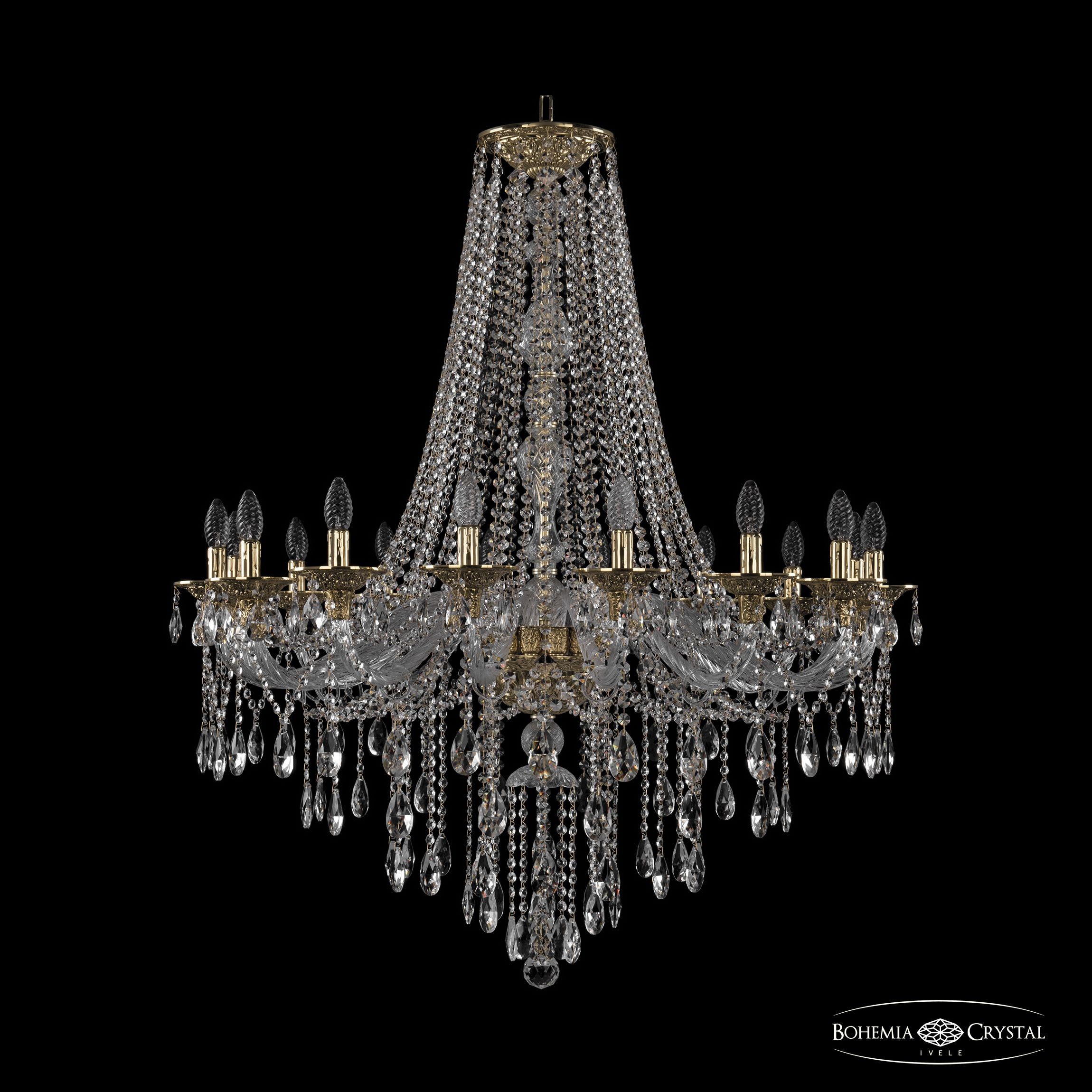 Подвесная хрустальная люстра 1615 Bohemia 16115/16/360/H-120 G