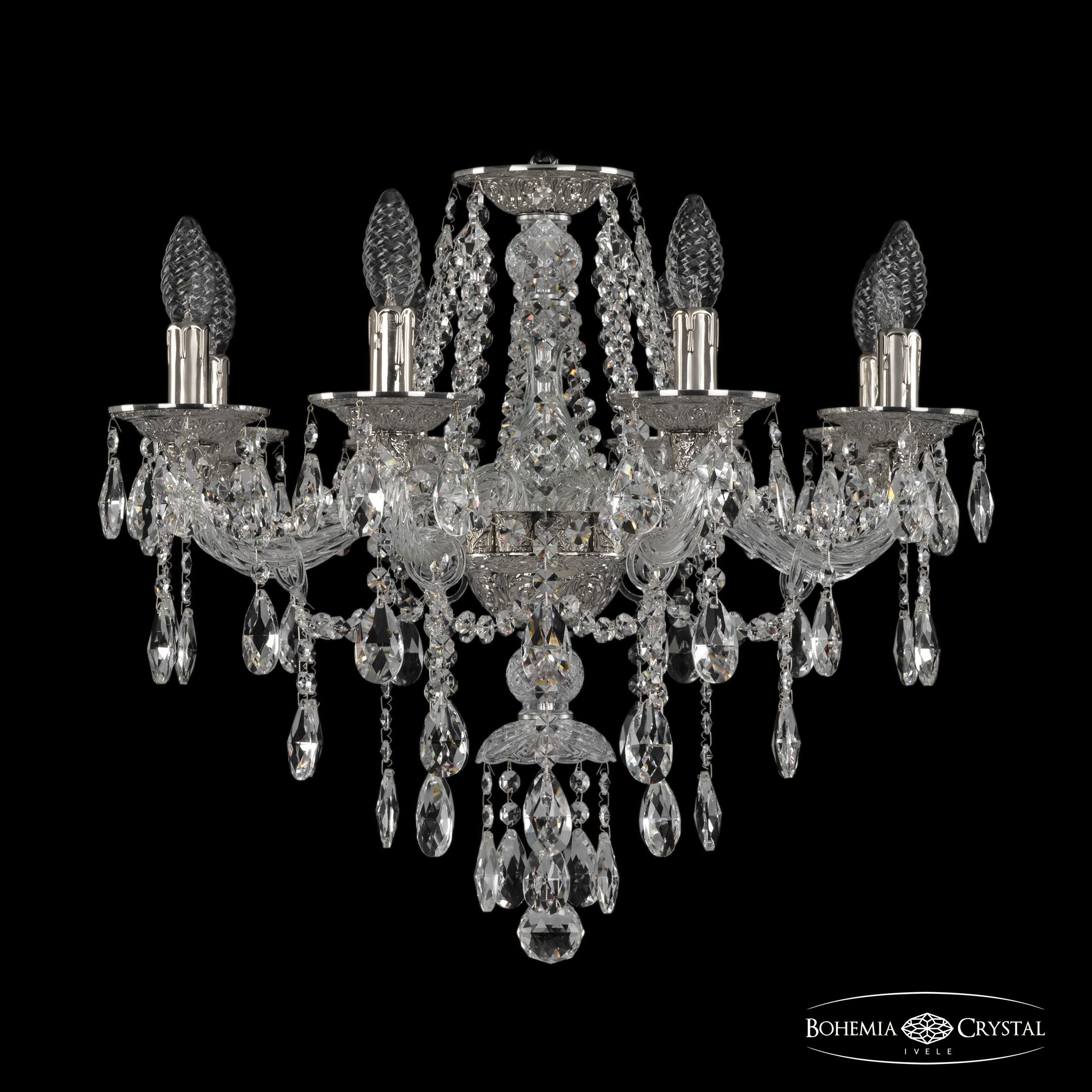 Подвесная хрустальная люстра 1615 Bohemia 16115/8/200 Ni