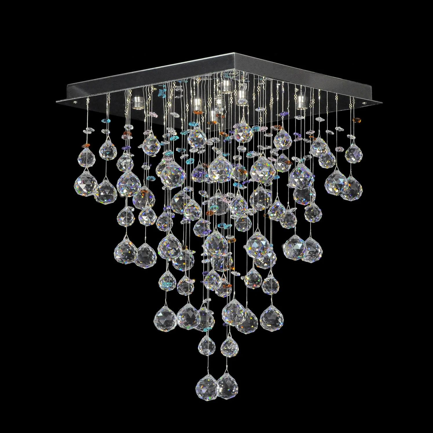 Люстра каскадная Dio D'Arte Tesoro Nickel Tesoro H 1.4.40.204 N