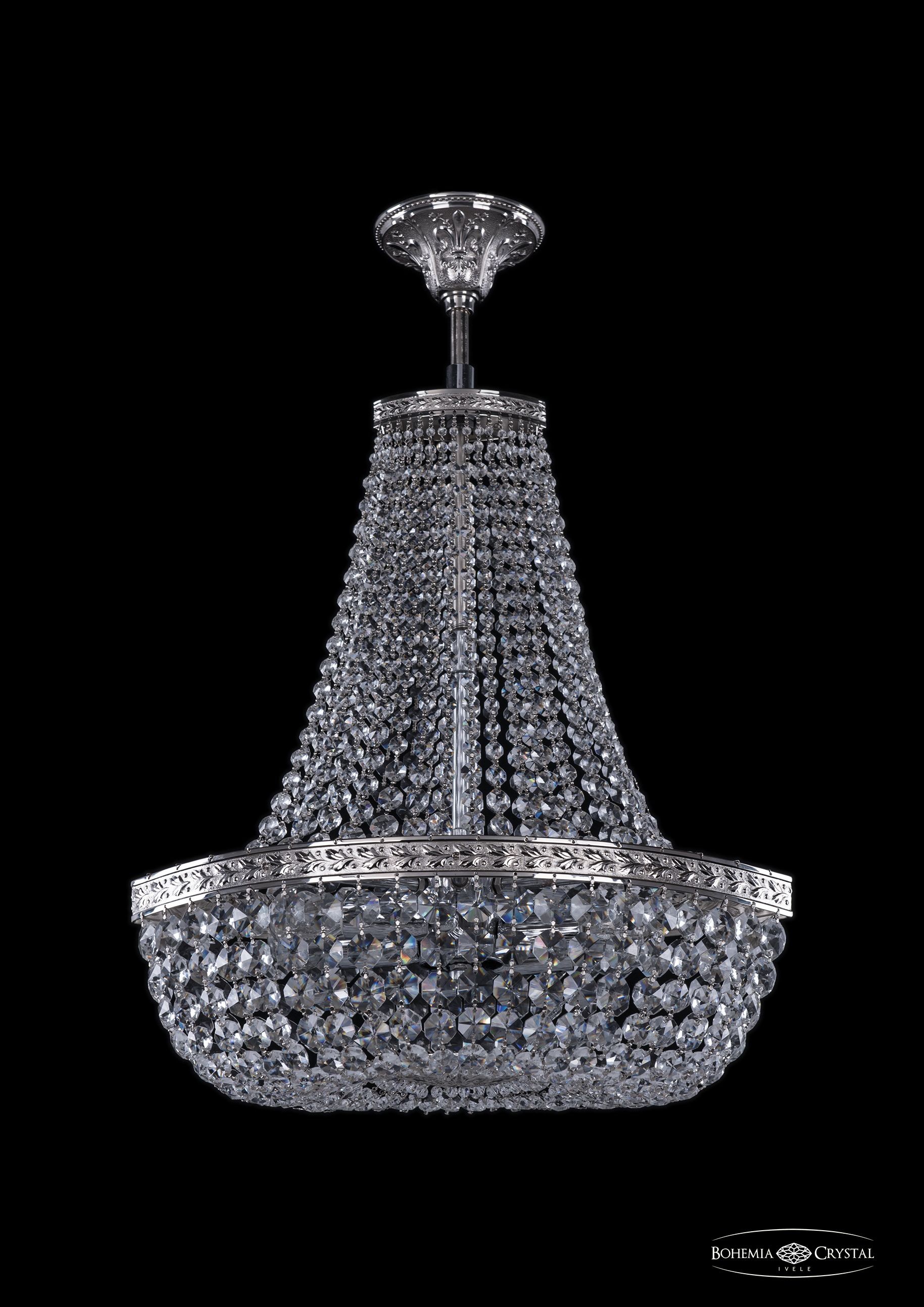 Потолочная хрустальная люстра Bohemia 1911 19113/H2/45IV Ni