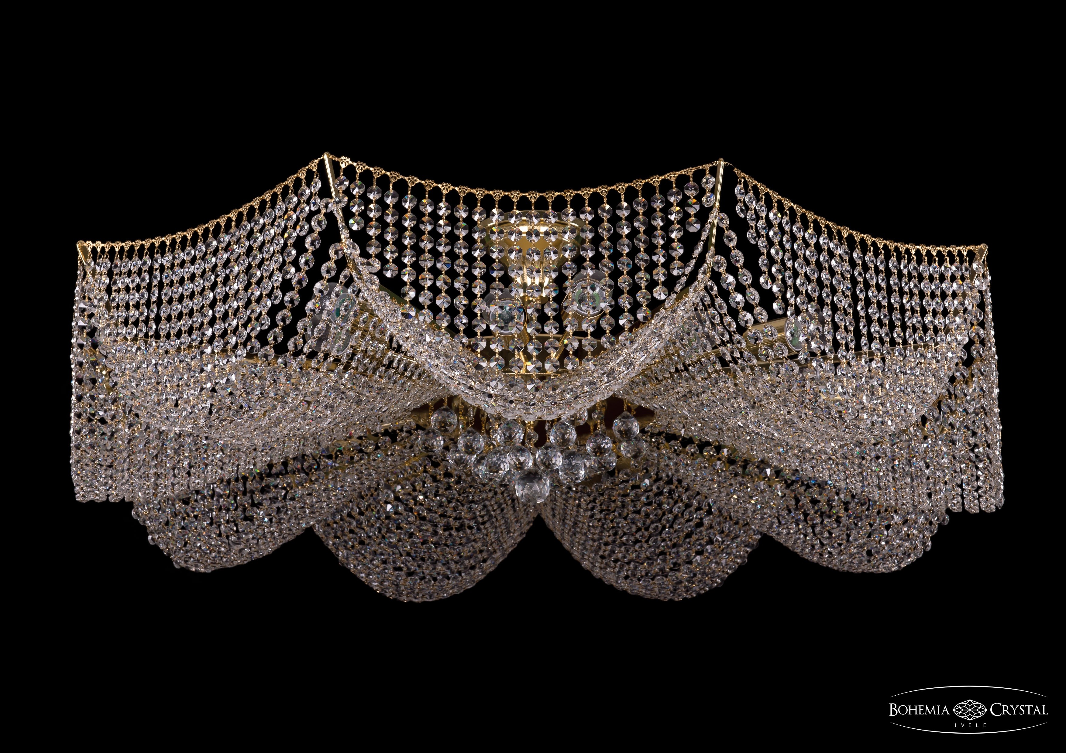 Потолочная хрустальная люстра Bohemia 7708 77081/115 G