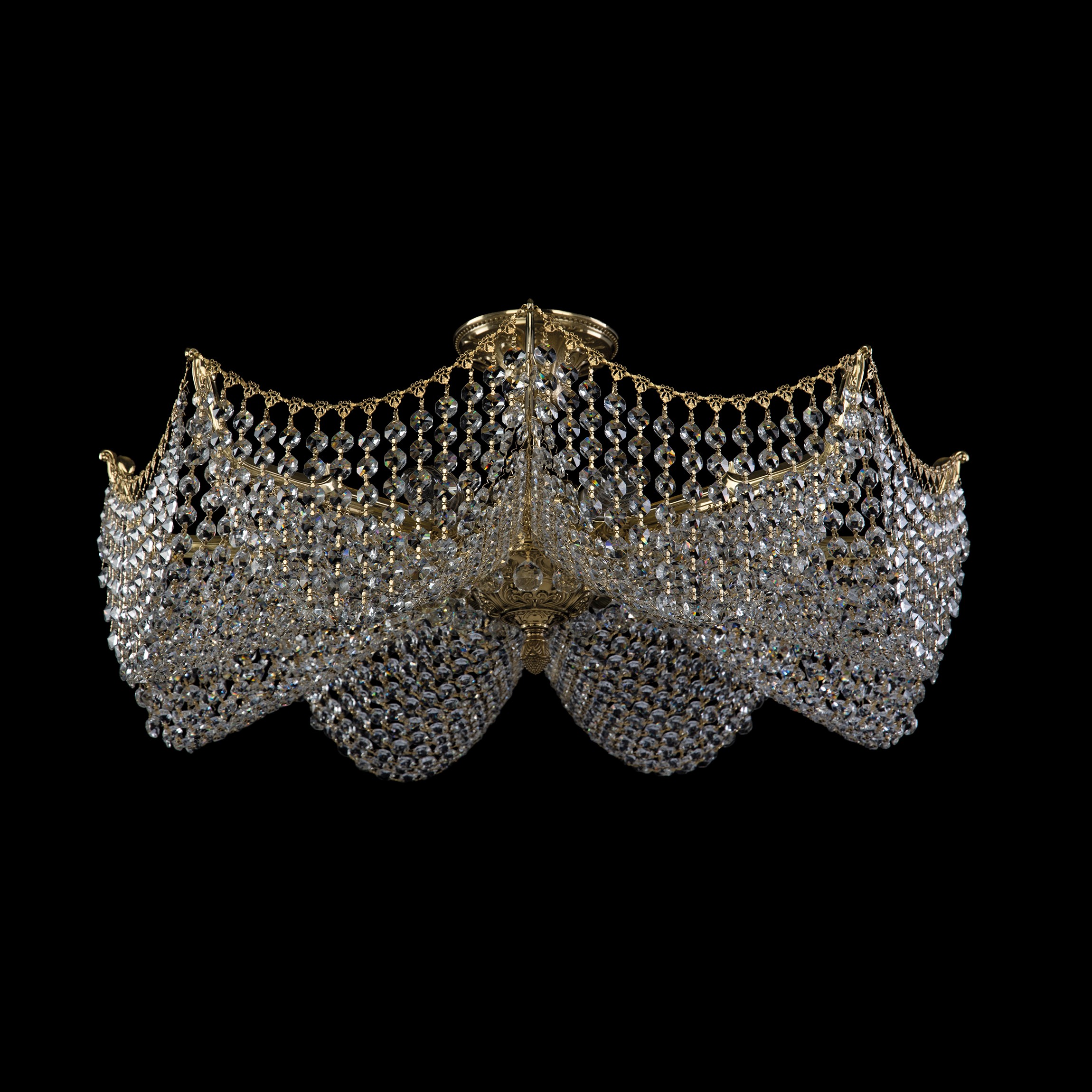 Потолочная хрустальная люстра Bohemia 7717 77171/63/8 G