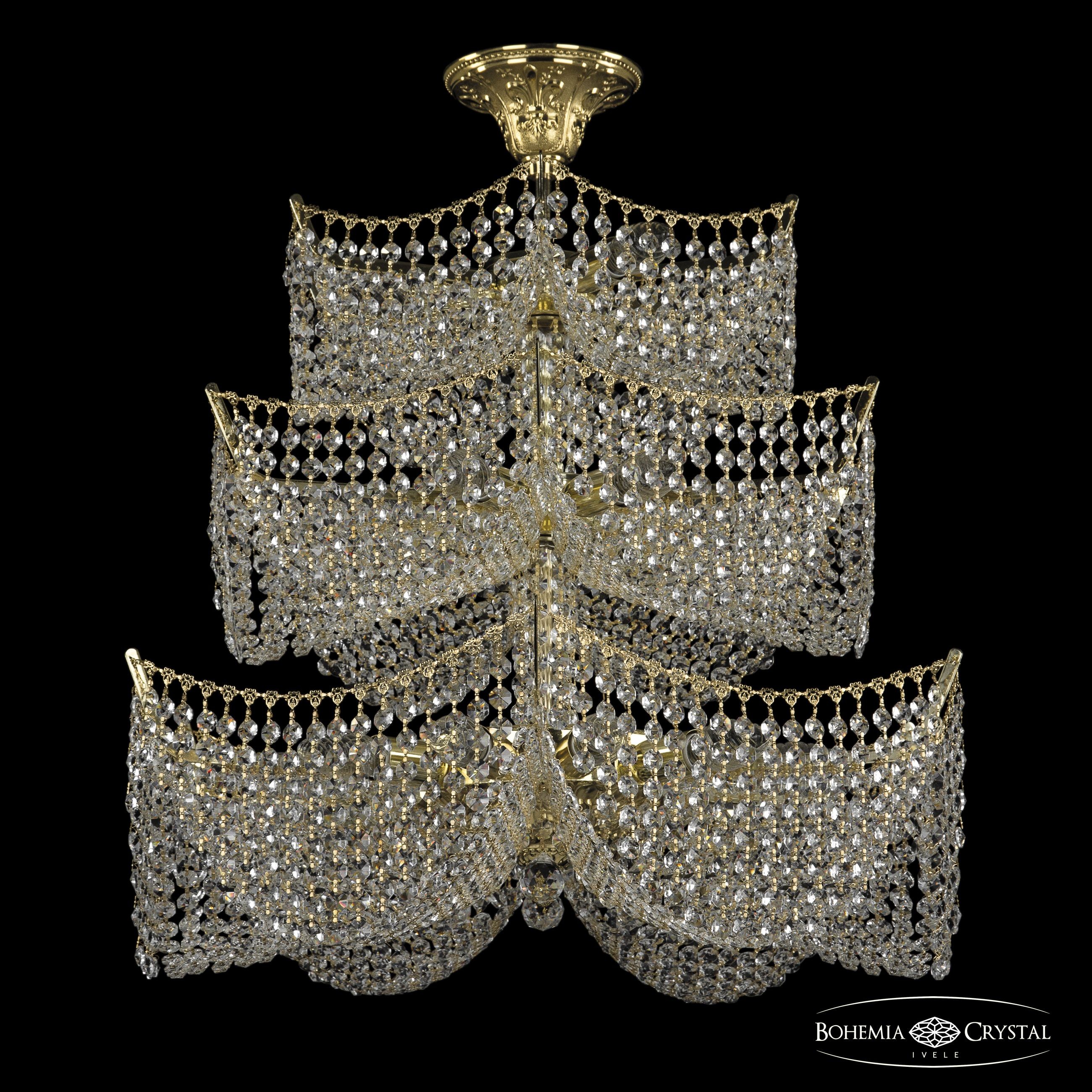 Потолочная хрустальная люстра Bohemia 7718 77181/65/3d G