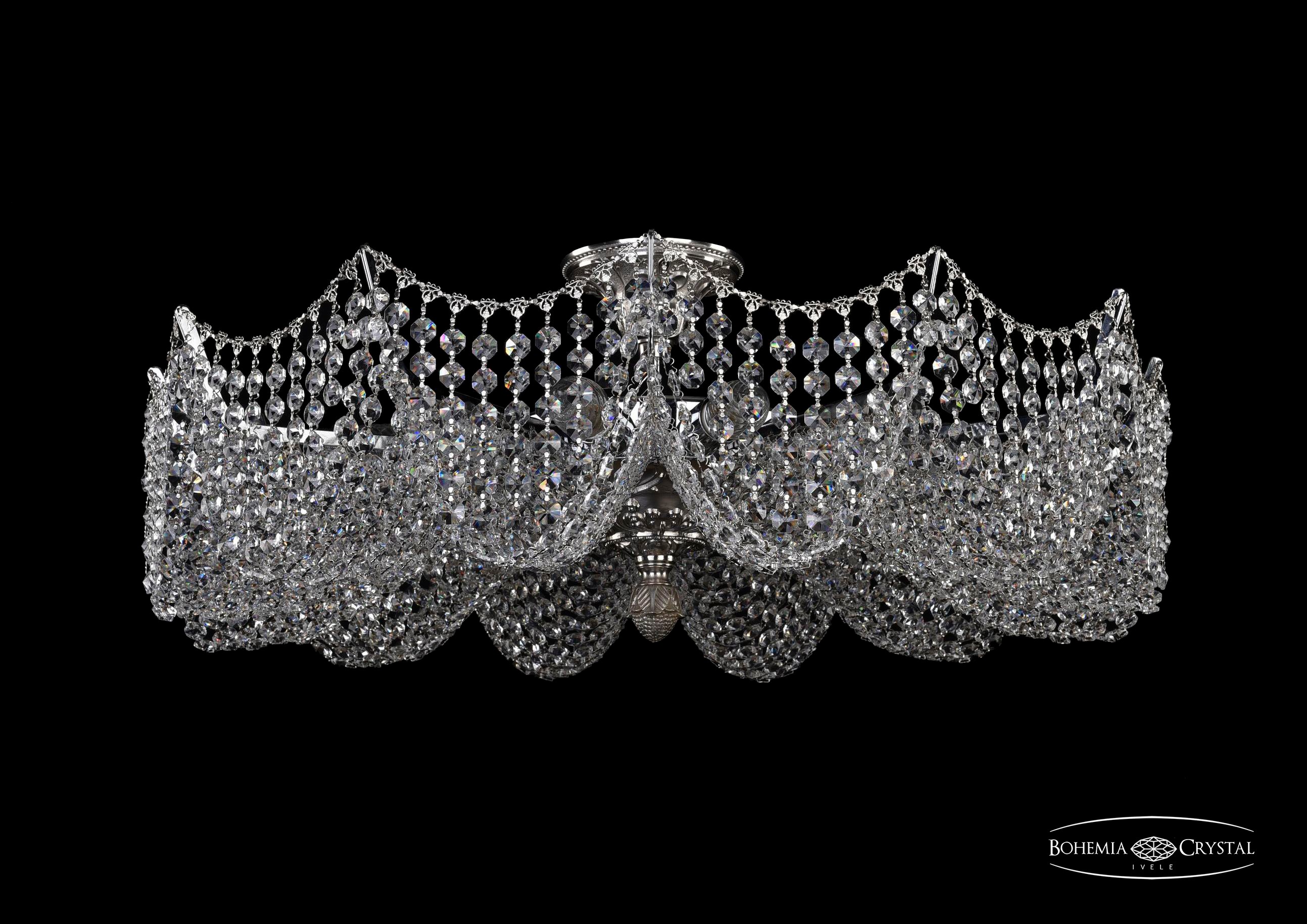 Потолочная хрустальная люстра Bohemia 7718 77181/67 Ni