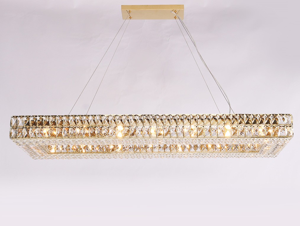 Подвесная хрустальная люстра 10120 Newport 10128+10/S gold