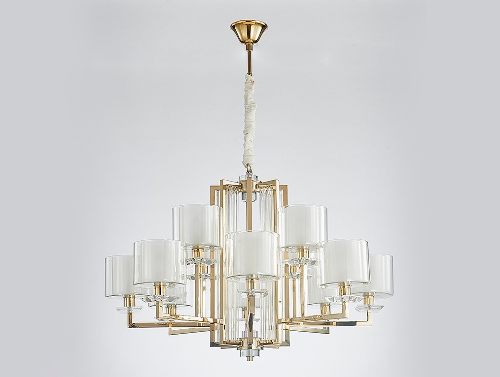 Подвесная люстра Newport 4400 4408+4/C gold