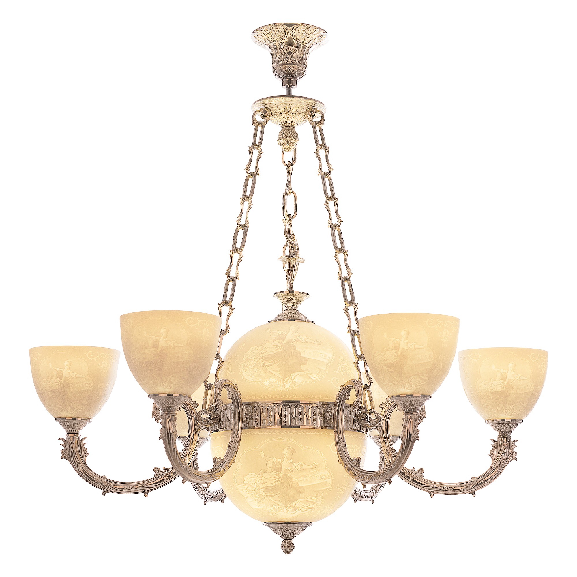 Подвесная люстра Bohemia 7109 71009P/6/210 NW P1 U Pair FD2M