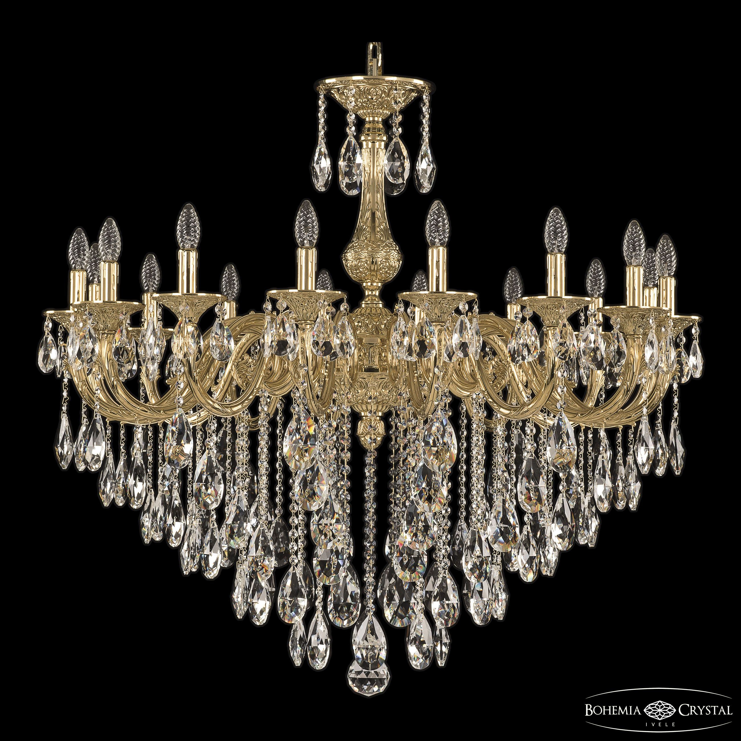 Подвесная хрустальная люстра 7101 Bohemia 71101/16/360 B G