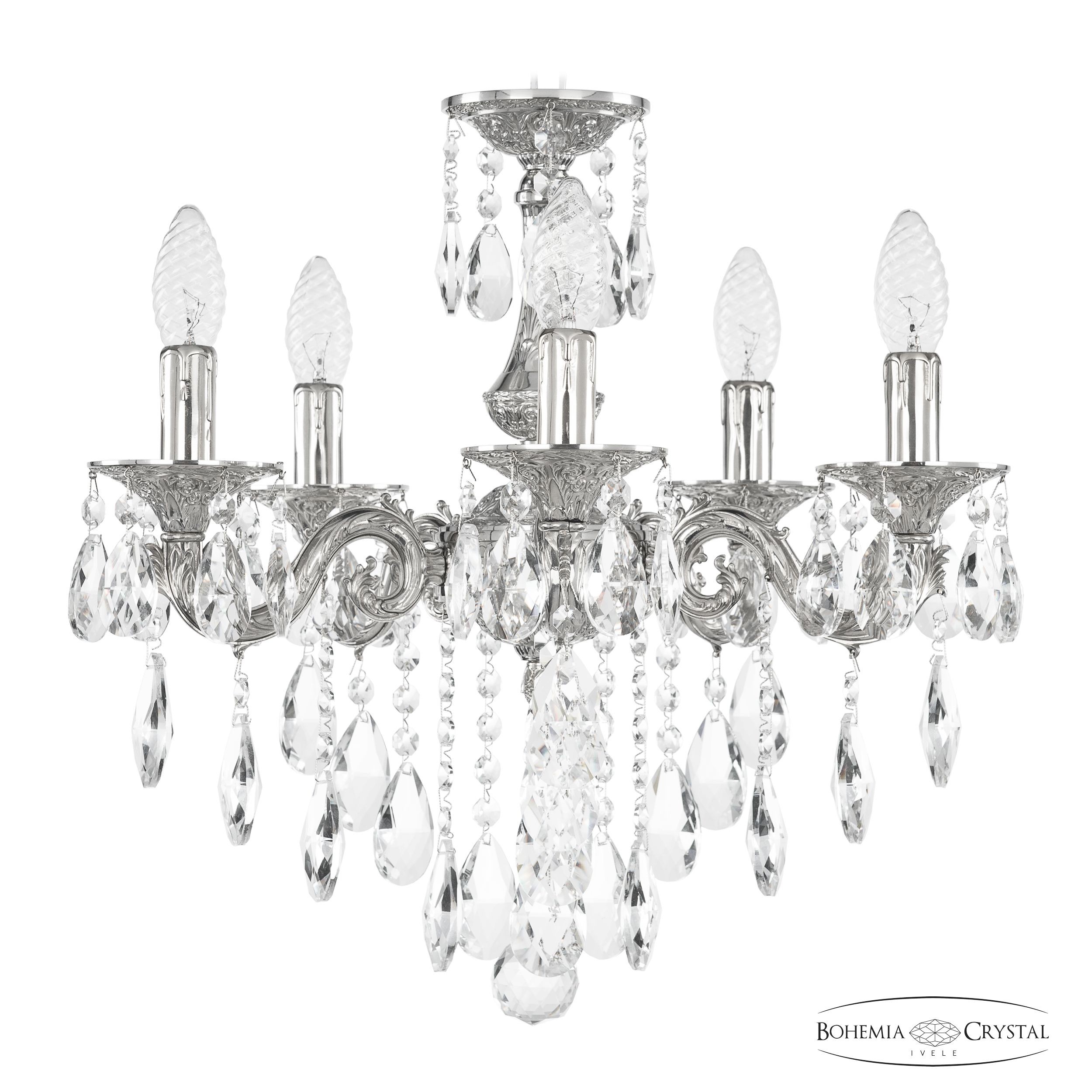 Подвесная хрустальная люстра 7101 Bohemia 71101/5/125 B Ni