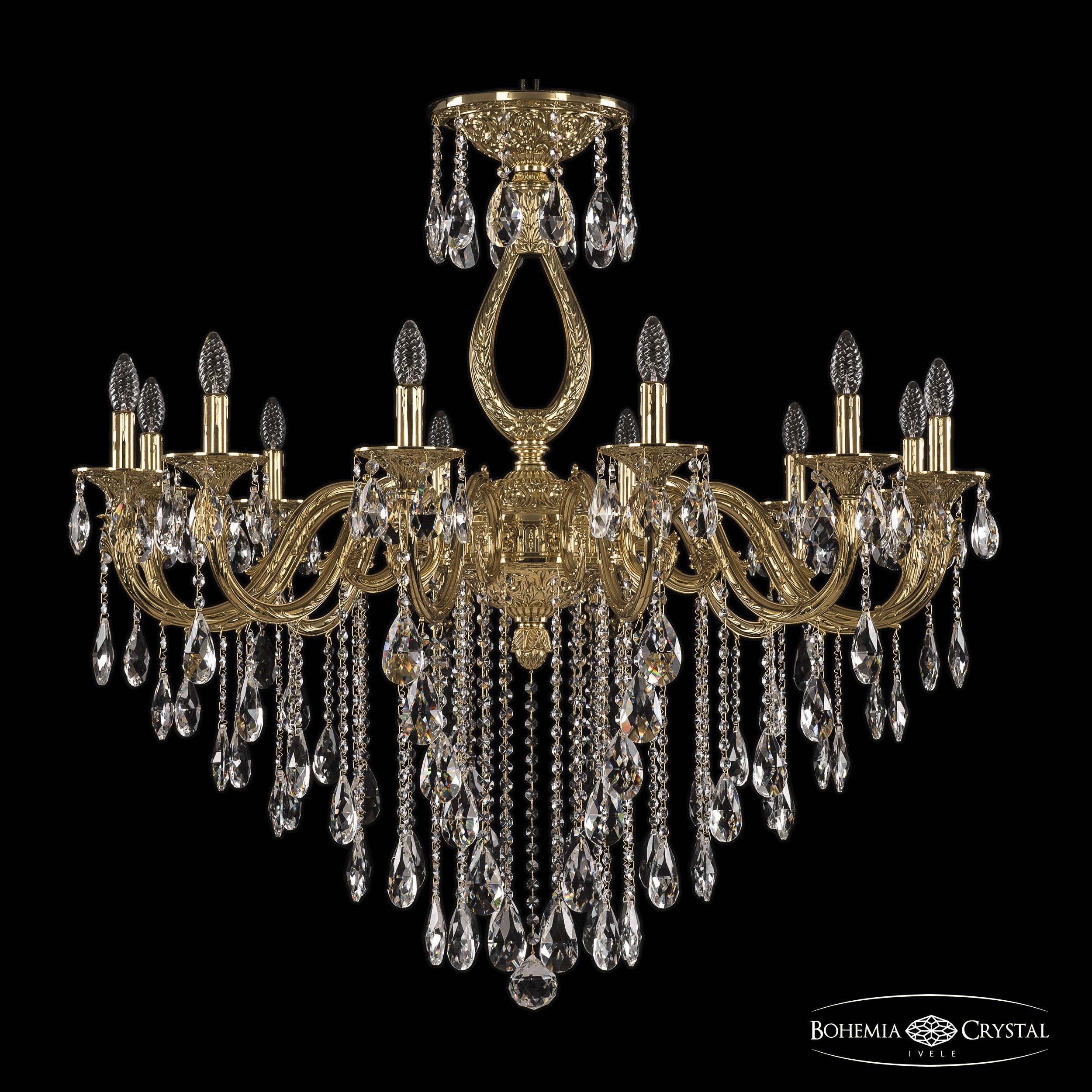 Подвесная хрустальная люстра 7101 Bohemia 71301/12/360 B G