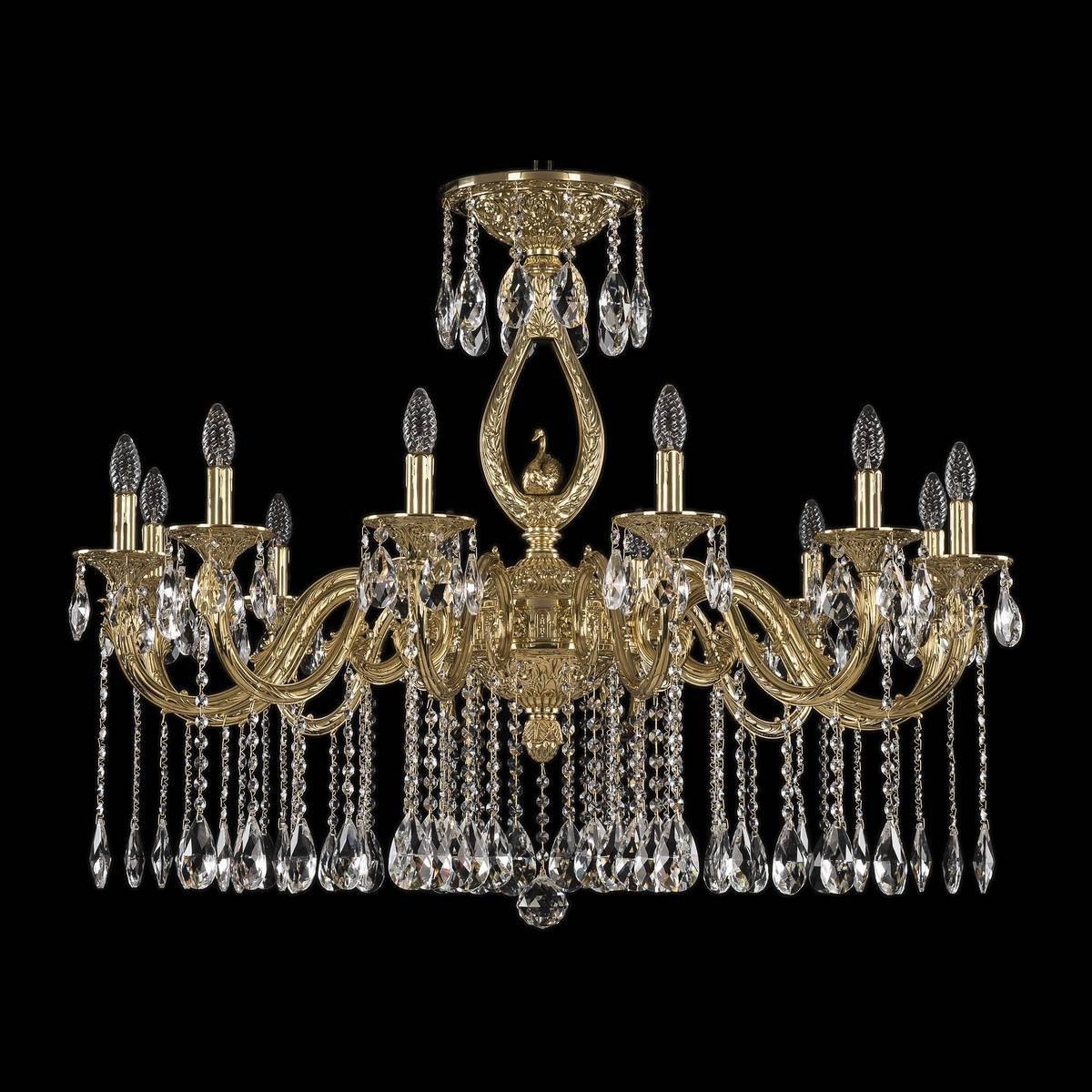 Подвесная хрустальная люстра 7101 Bohemia 71401/12/360 A G FS2B