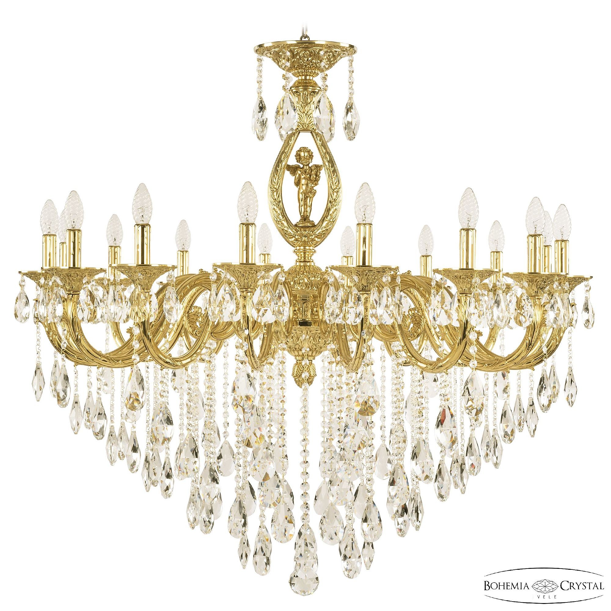 Подвесная хрустальная люстра 7101 Bohemia 71401/16/360 B G FA10B
