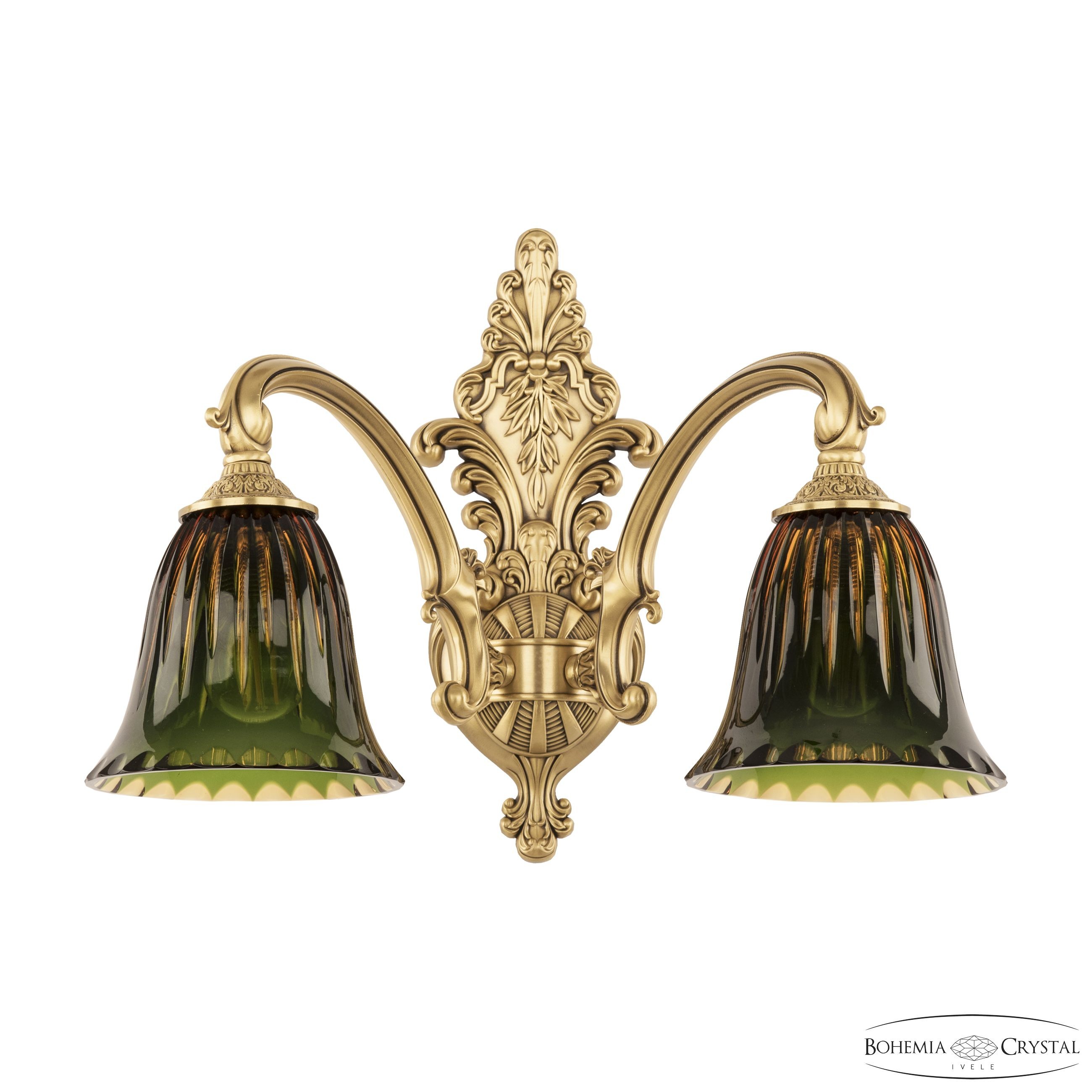 Настенное бра Bohemia 7209 7209B15/2/175 FP P2 D Amber-Green/H-1K