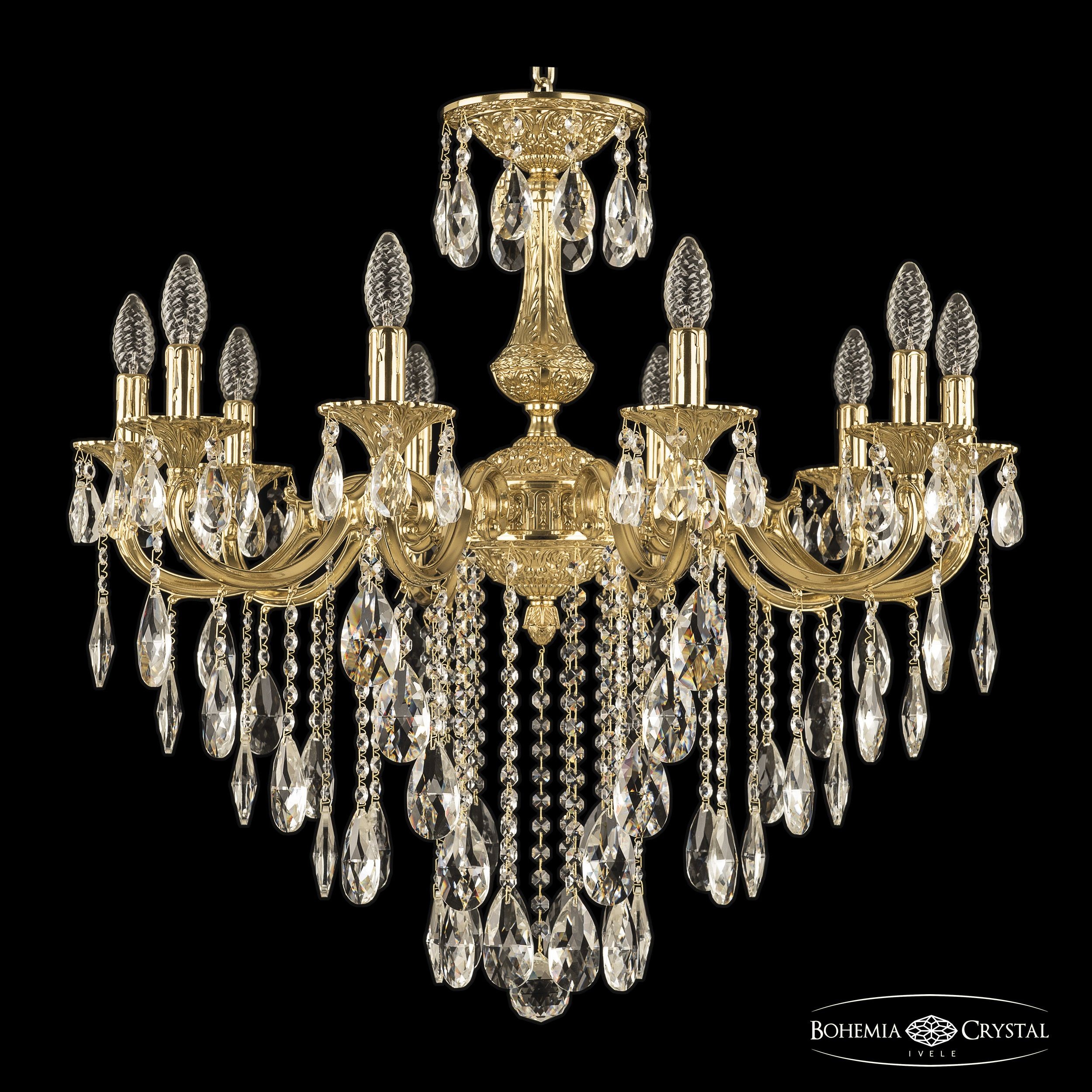 Подвесная хрустальная люстра 7201 Bohemia 72101/10/250 B G