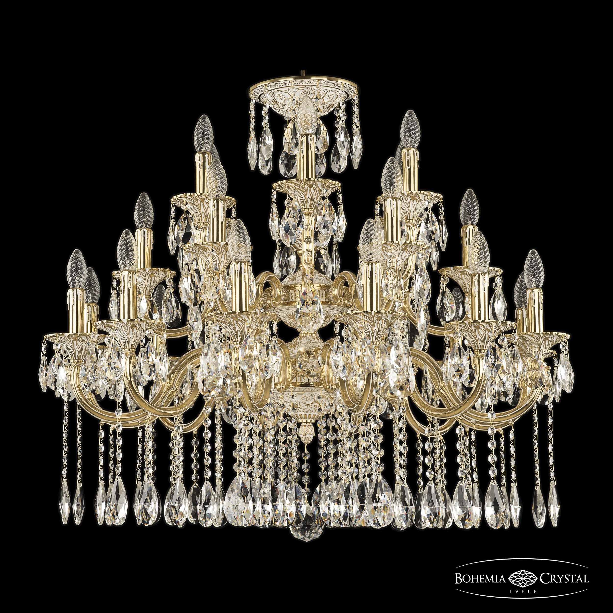 Подвесная хрустальная люстра 7201 Bohemia 72101/12+6+6/300/2d A GW