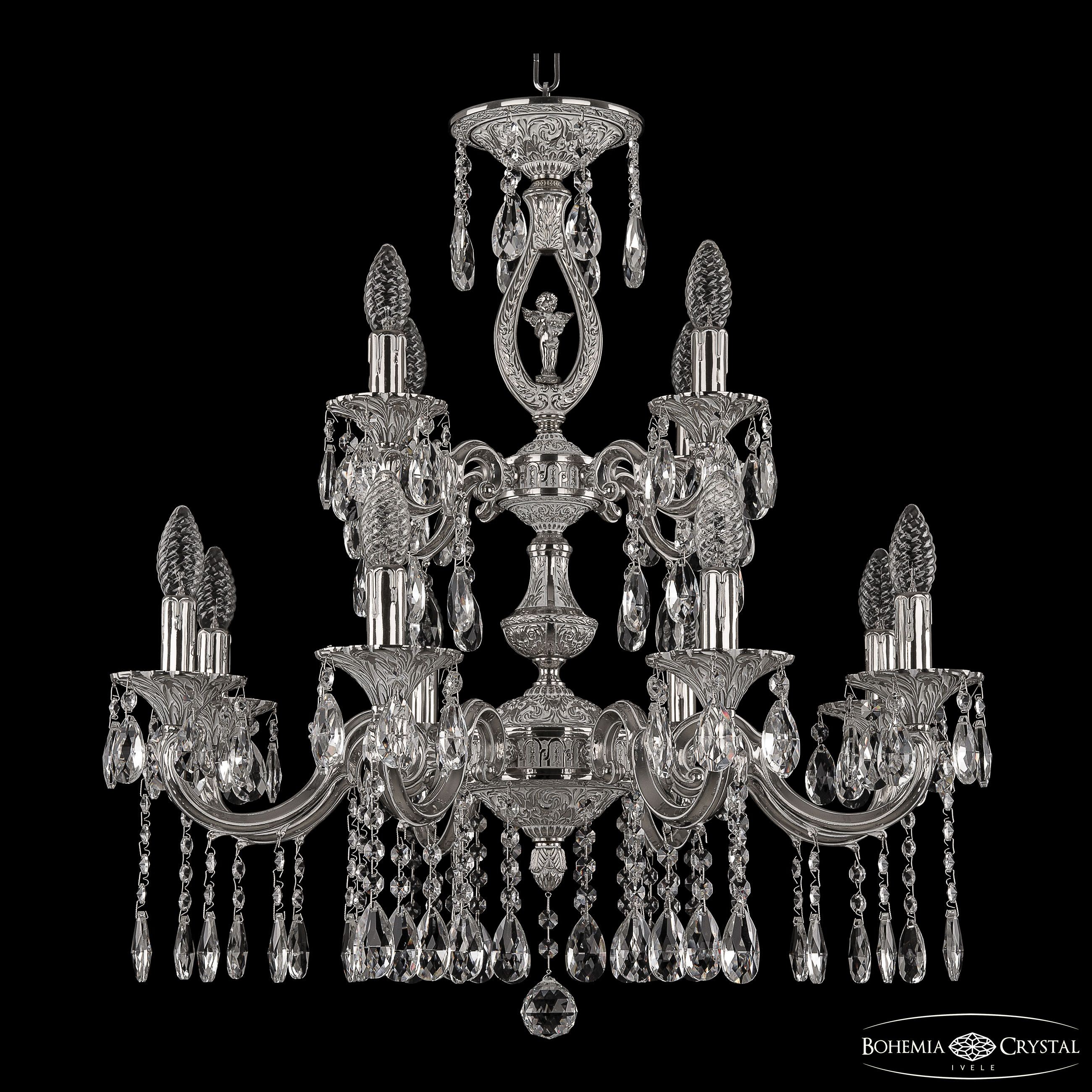 Подвесная хрустальная люстра 7201 Bohemia 72401/8+4/210/2d A NW FA10S