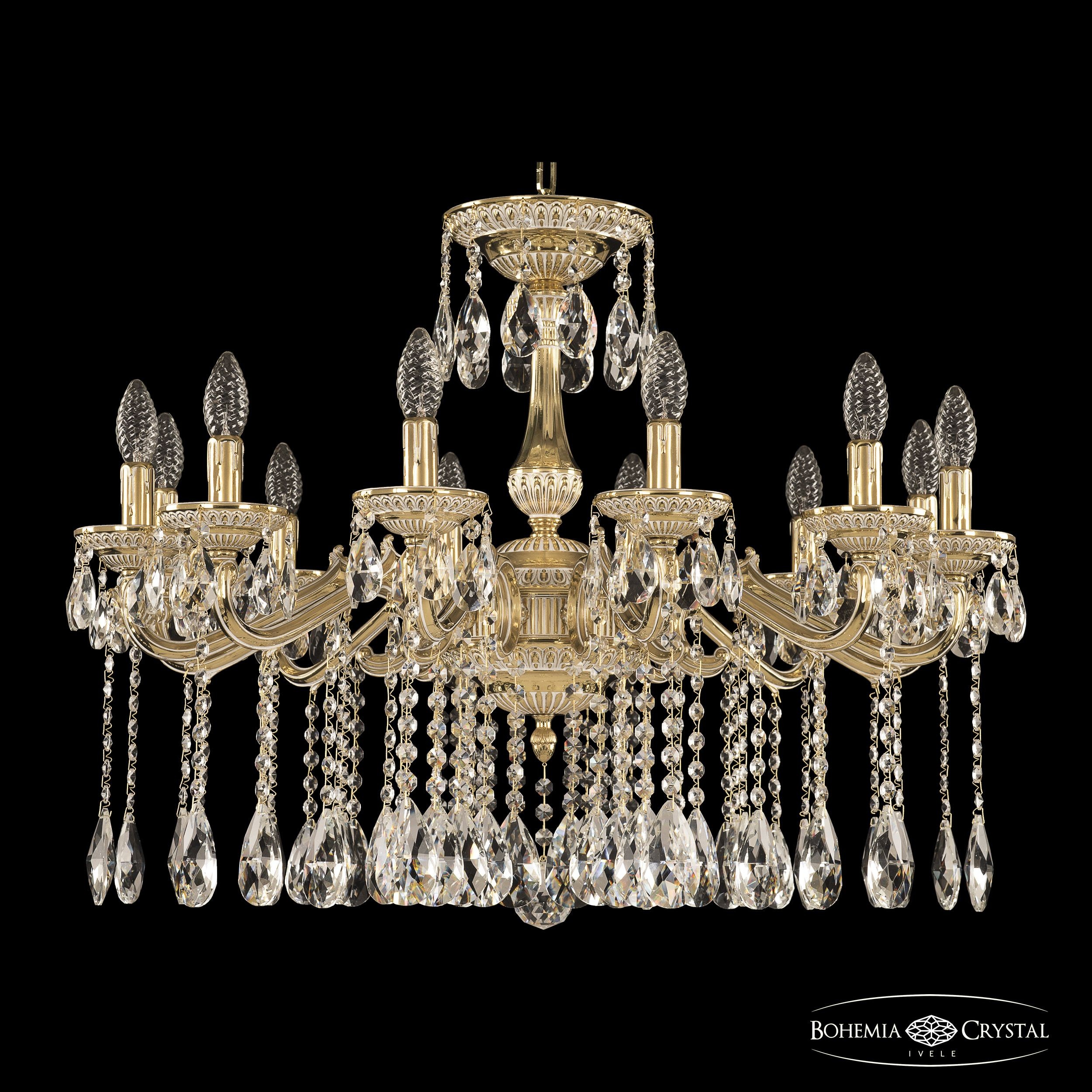 Подвесная хрустальная люстра 7502 Bohemia 75102/12/250 A GW