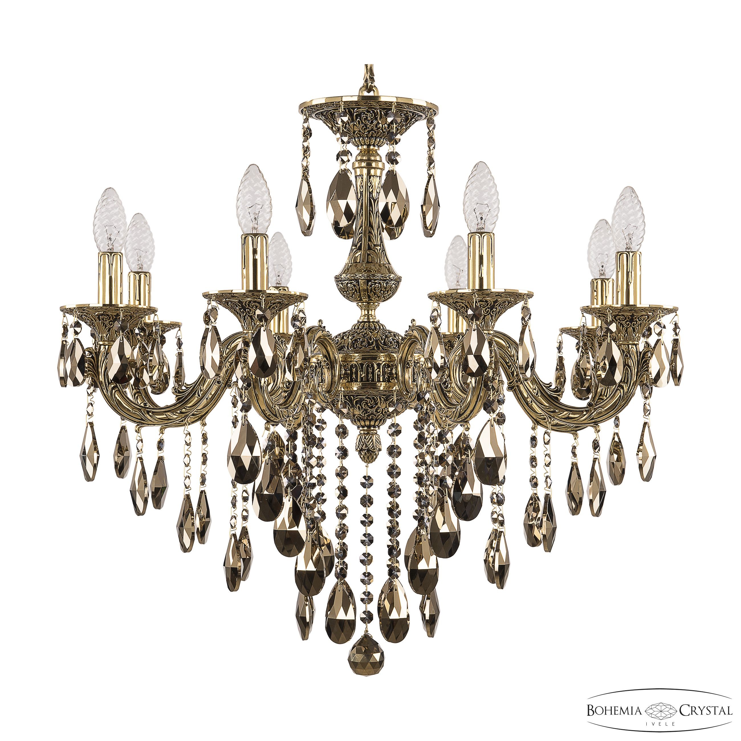 Подвесная хрустальная люстра Florence Bohemia 71101/8/210 B GB R888