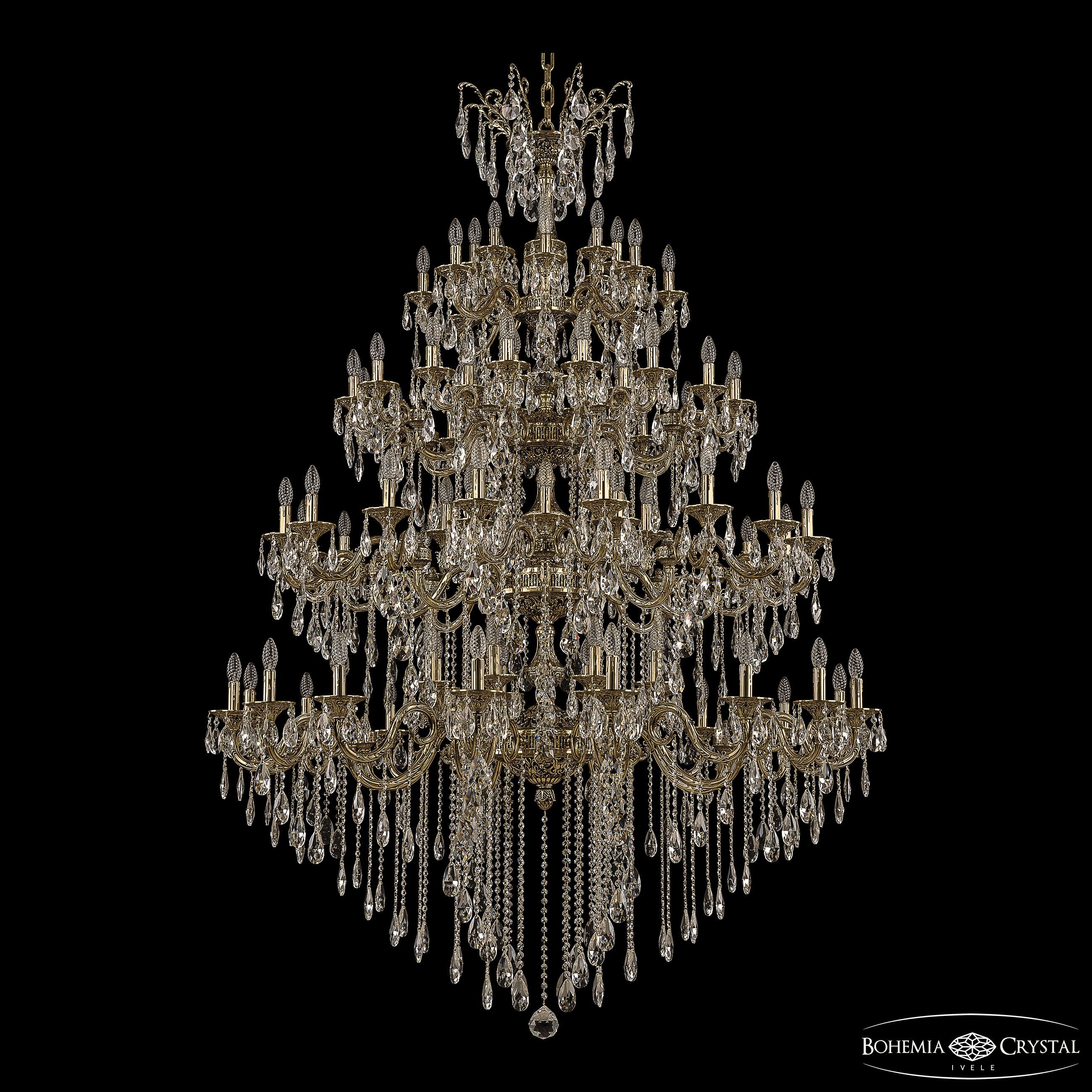 Подвесная хрустальная люстра Florence Bohemia 71105/24+24+24+16/590/XL/4d B GB Y1