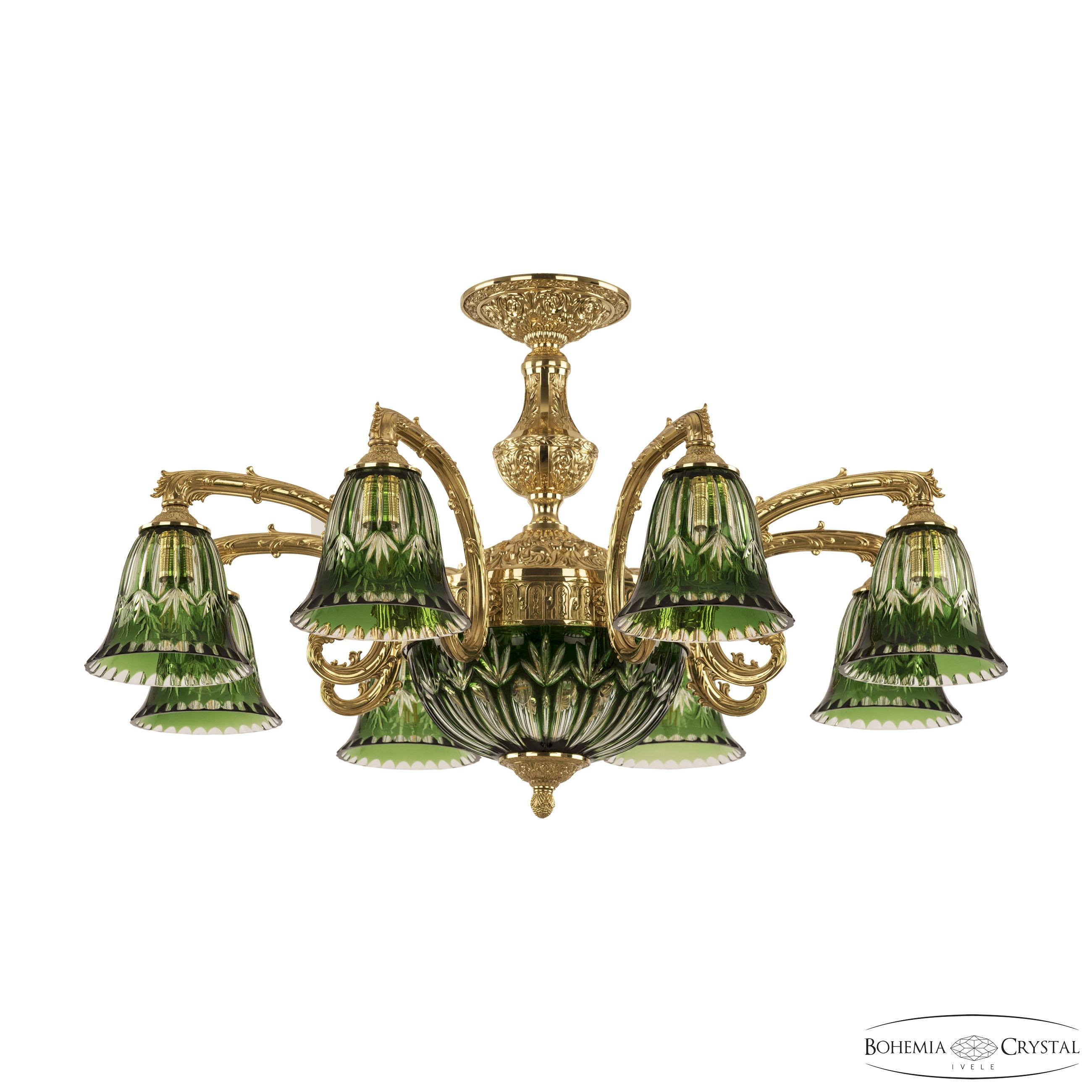 Подвесная люстра Bohemia Florence 71212P/8/210 G P2 D Clear-Green/H-1I