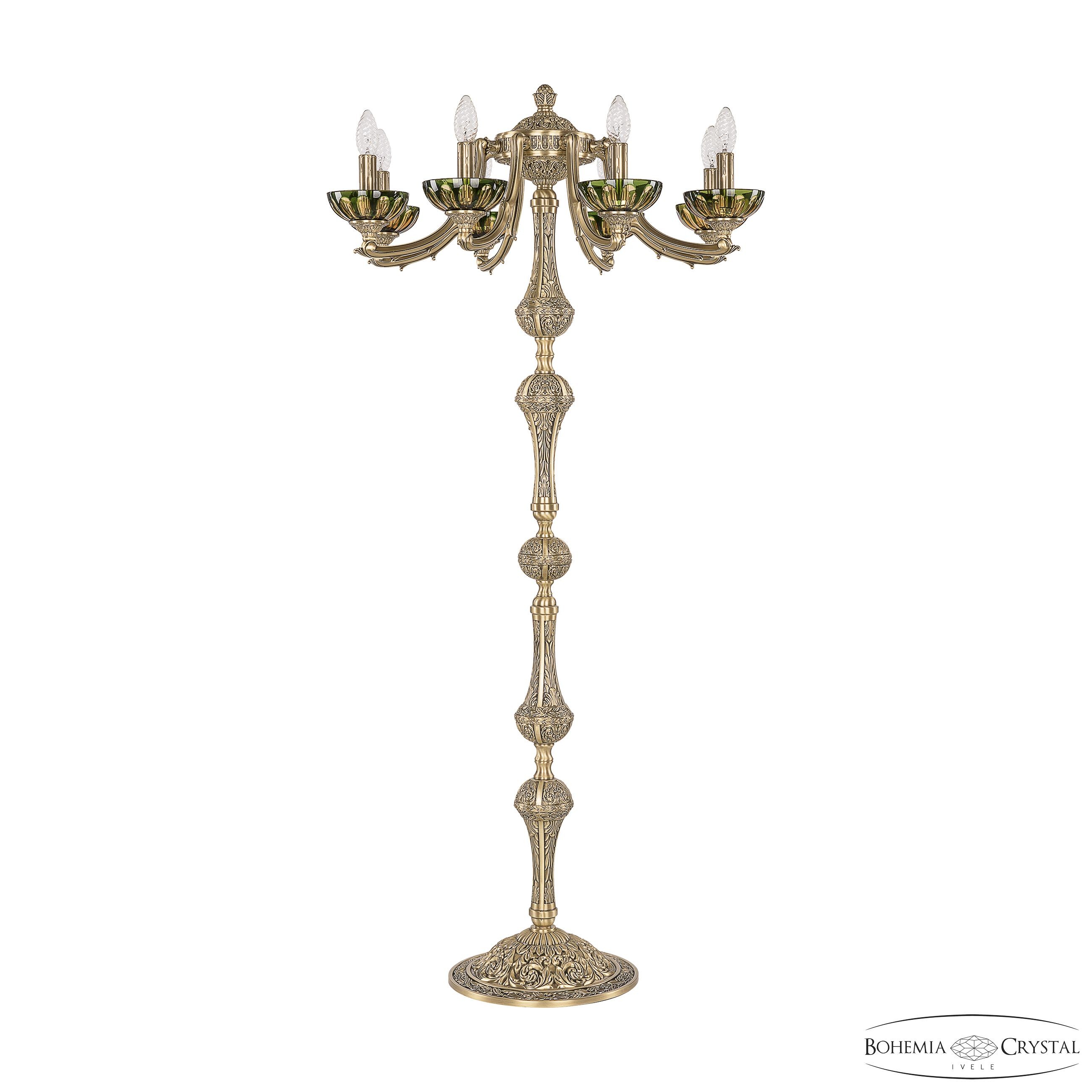 Торшер Bohemia Verona 72009T/8/210 FP P Amber-Green/H-1H