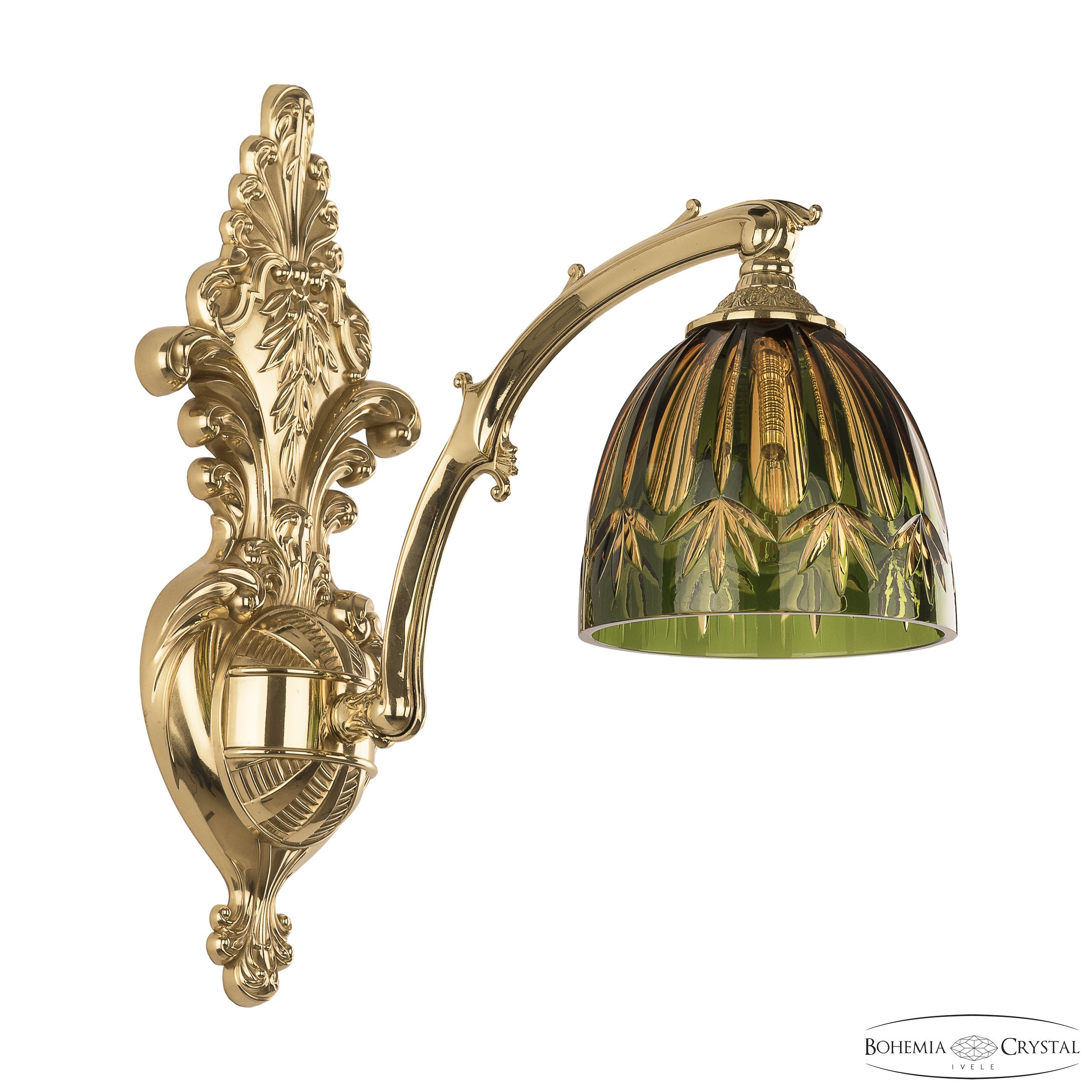 Настенное бра Bohemia Verona 7211B15/1/210 G P1 D Amber-Green/H-1I