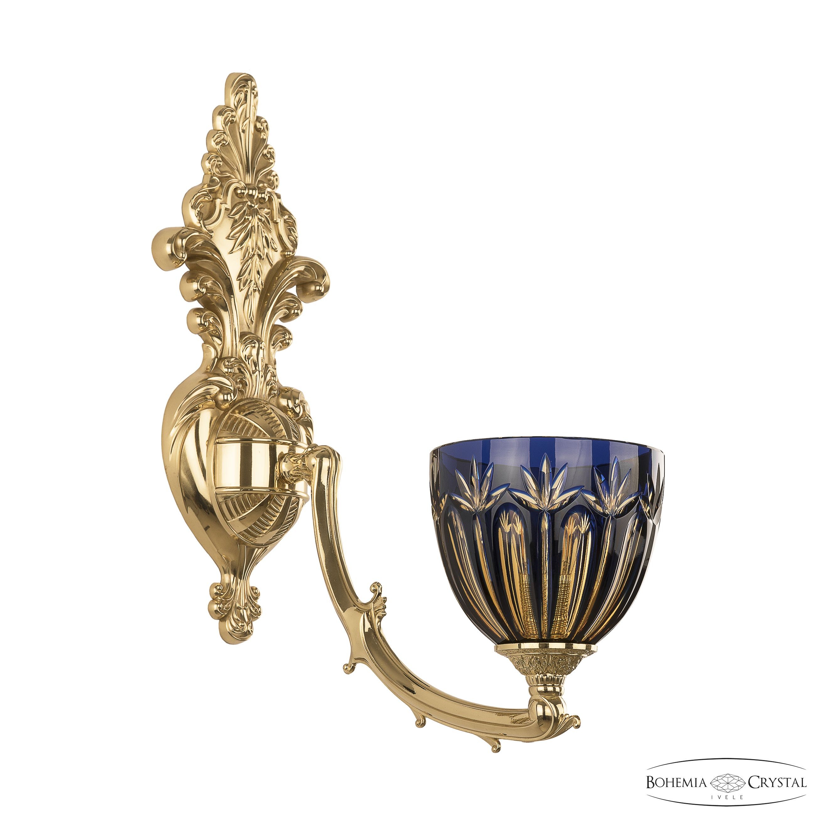 Настенное бра Bohemia Verona 7211B15/1/210 G P1 U Amber-Blue/H-1I