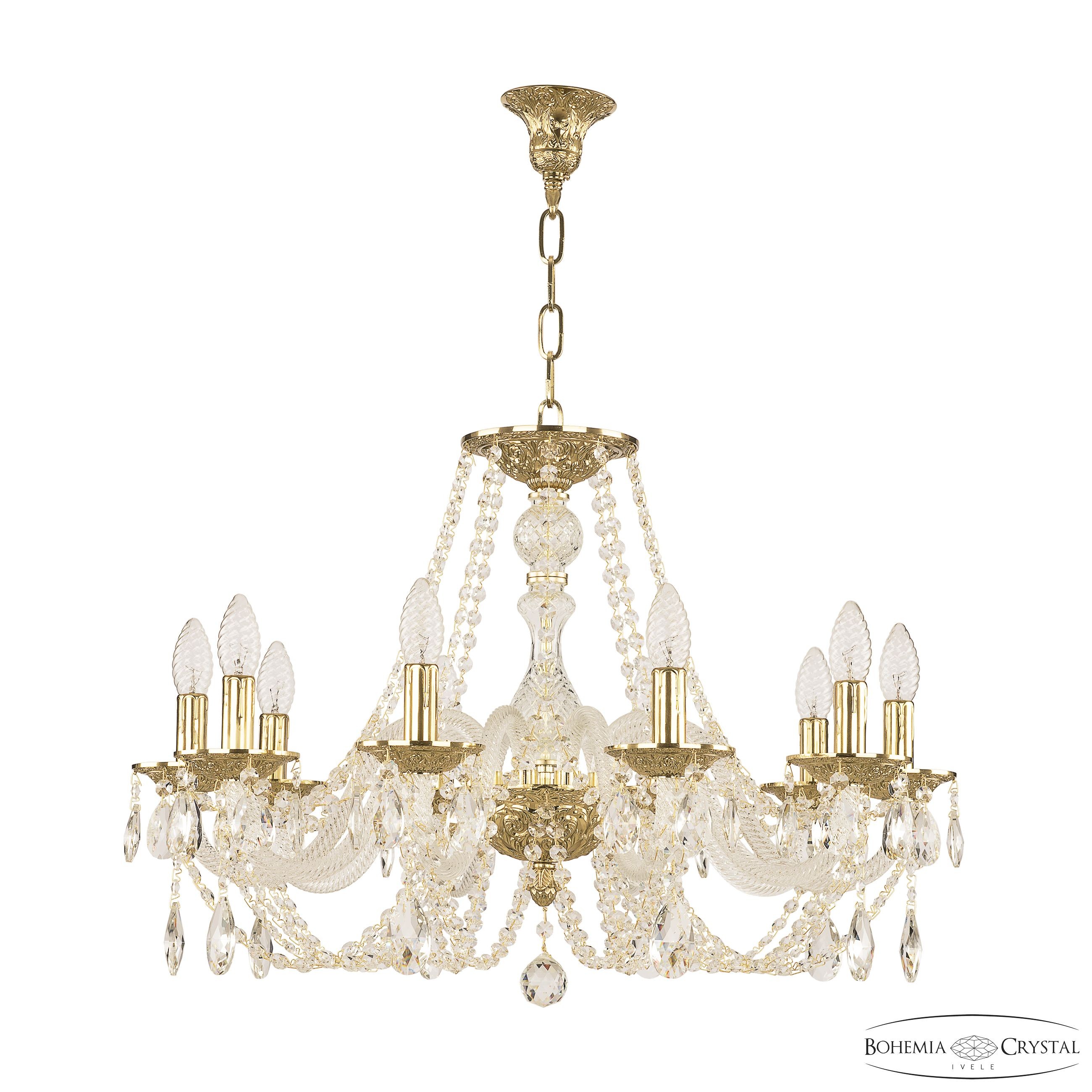 Подвесная хрустальная люстра 1601 Bohemia 1601/10/240 G