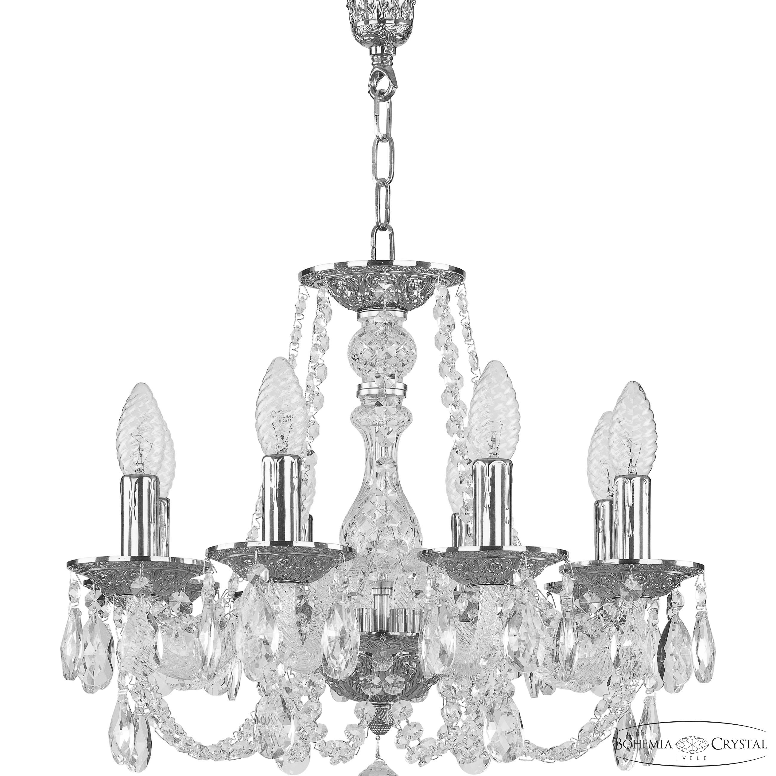 Подвесная хрустальная люстра 1601 Bohemia 1601/8/141 Ni
