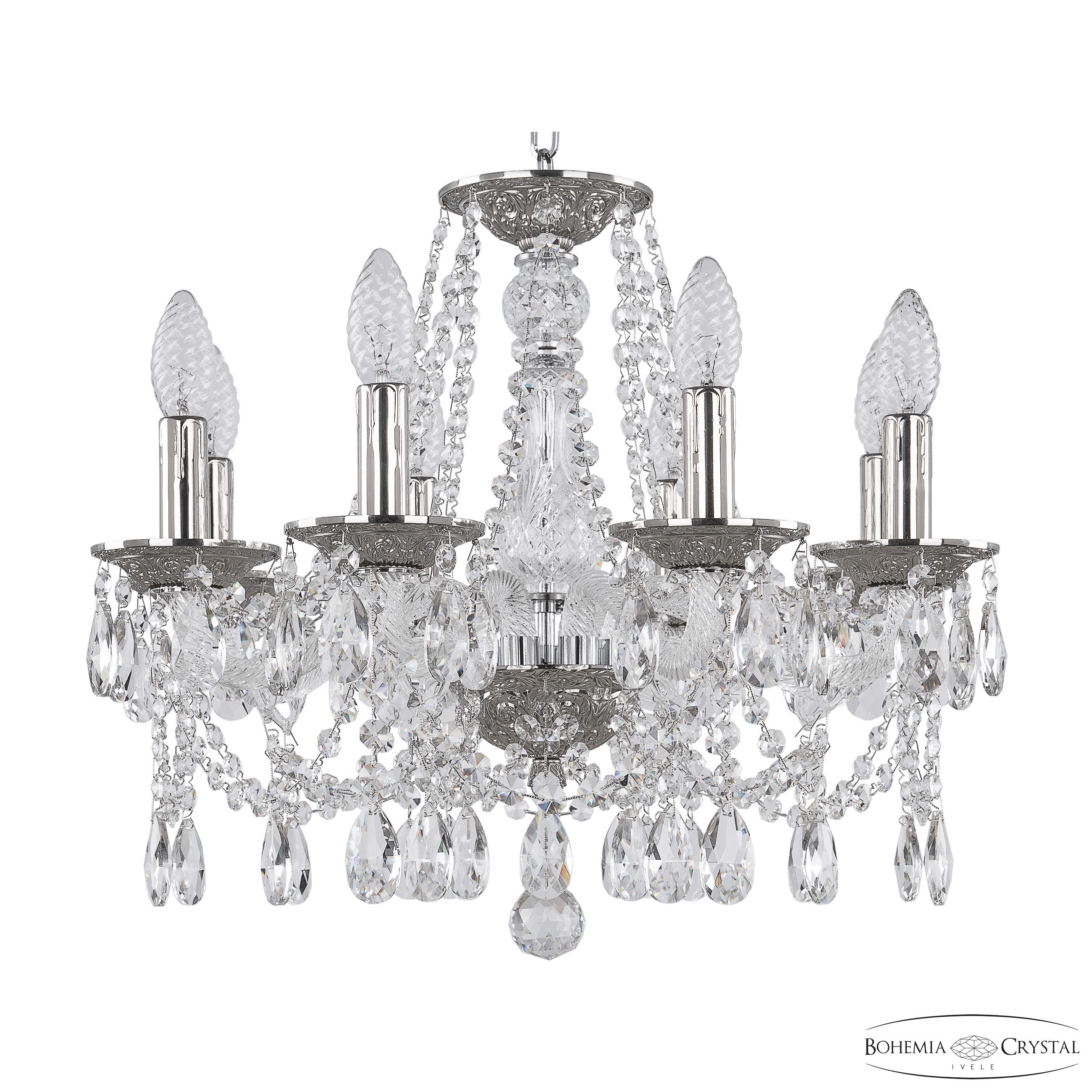 Подвесная хрустальная люстра 1607 Bohemia 1607/8/165 Ni